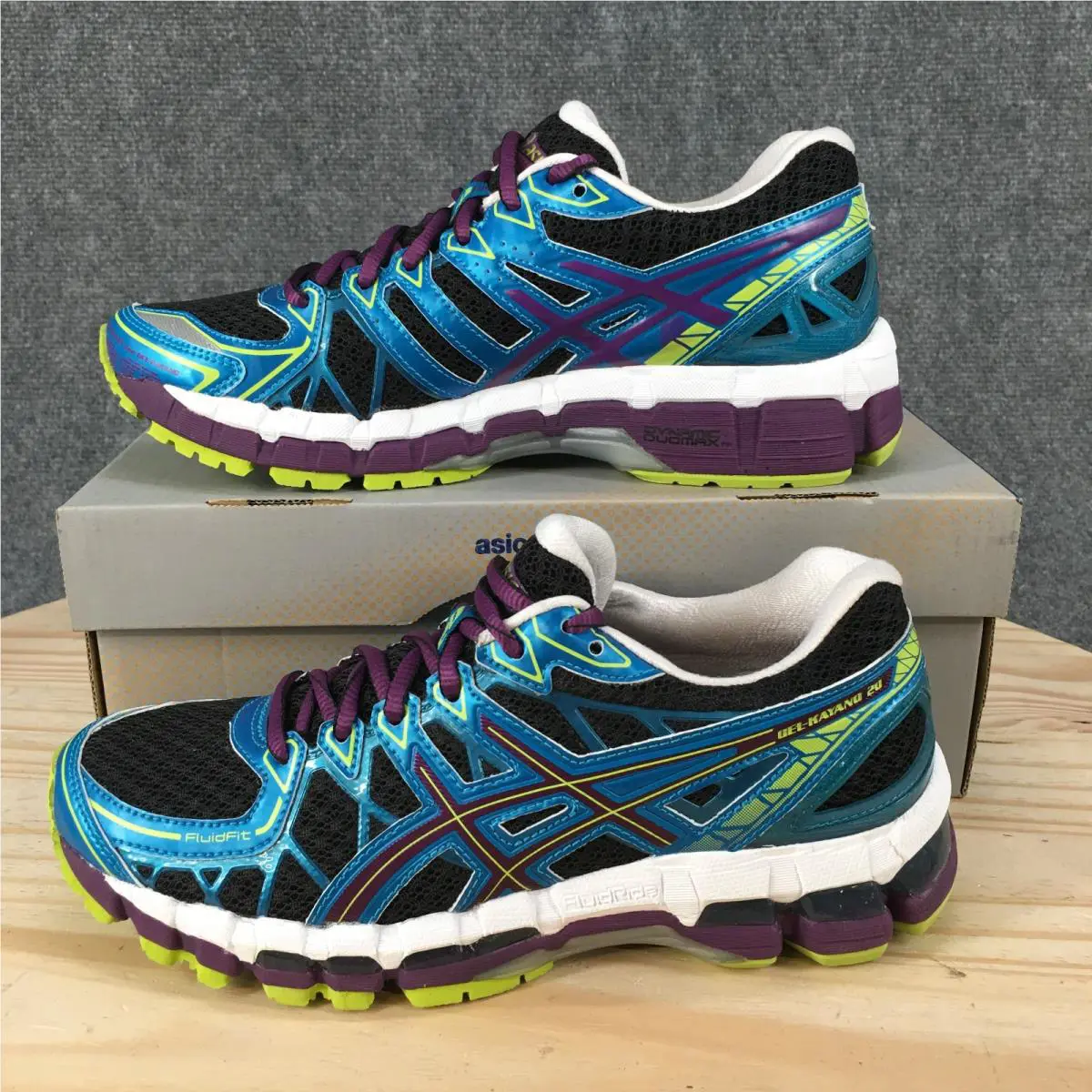 Asics Gel-kayano 20 Running Shoes Women 7 2A Lace Up Low Sneakers Multicolor