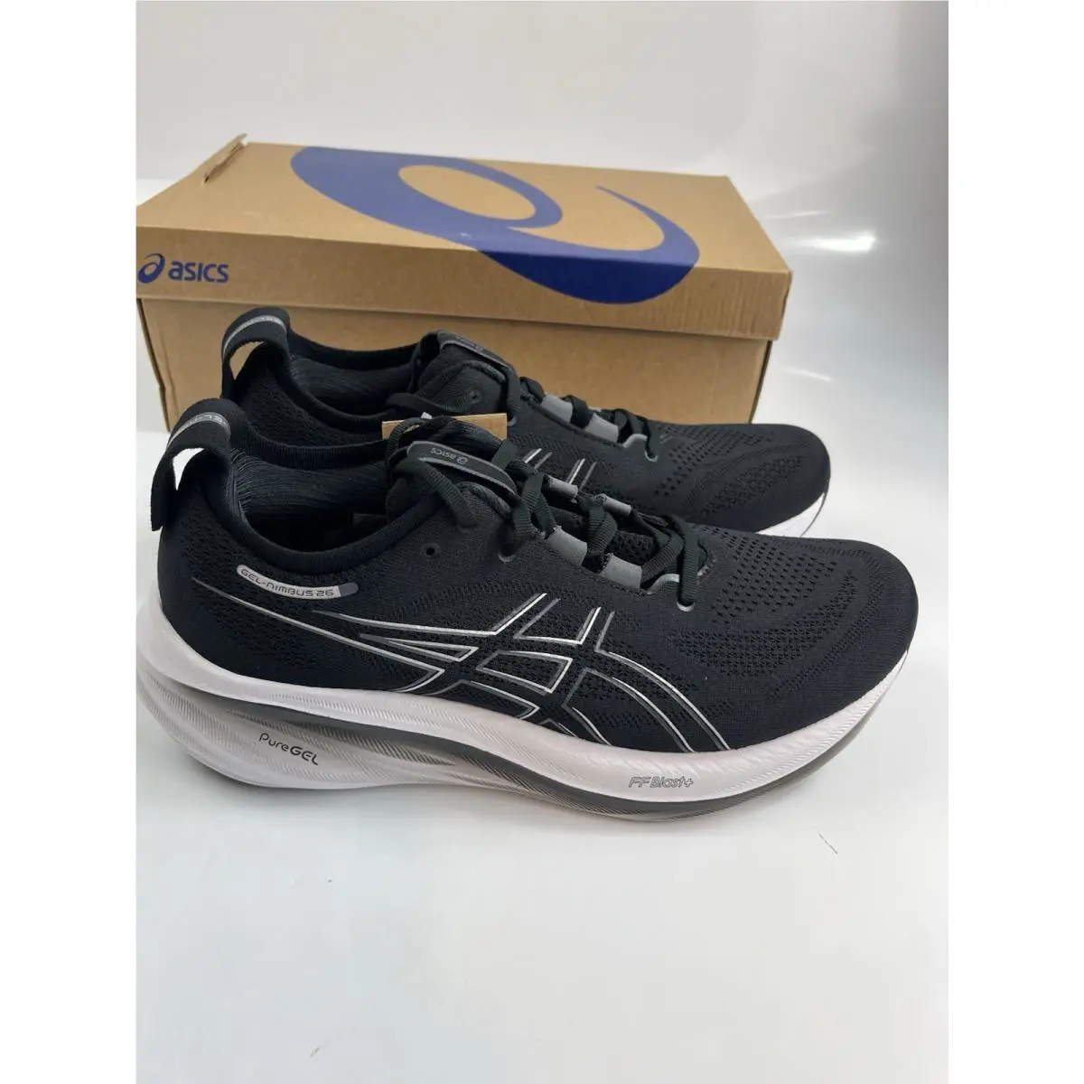 Asics Gel-nimbus 26 Women`s Black/white Athletic Running Shoes Size 13
