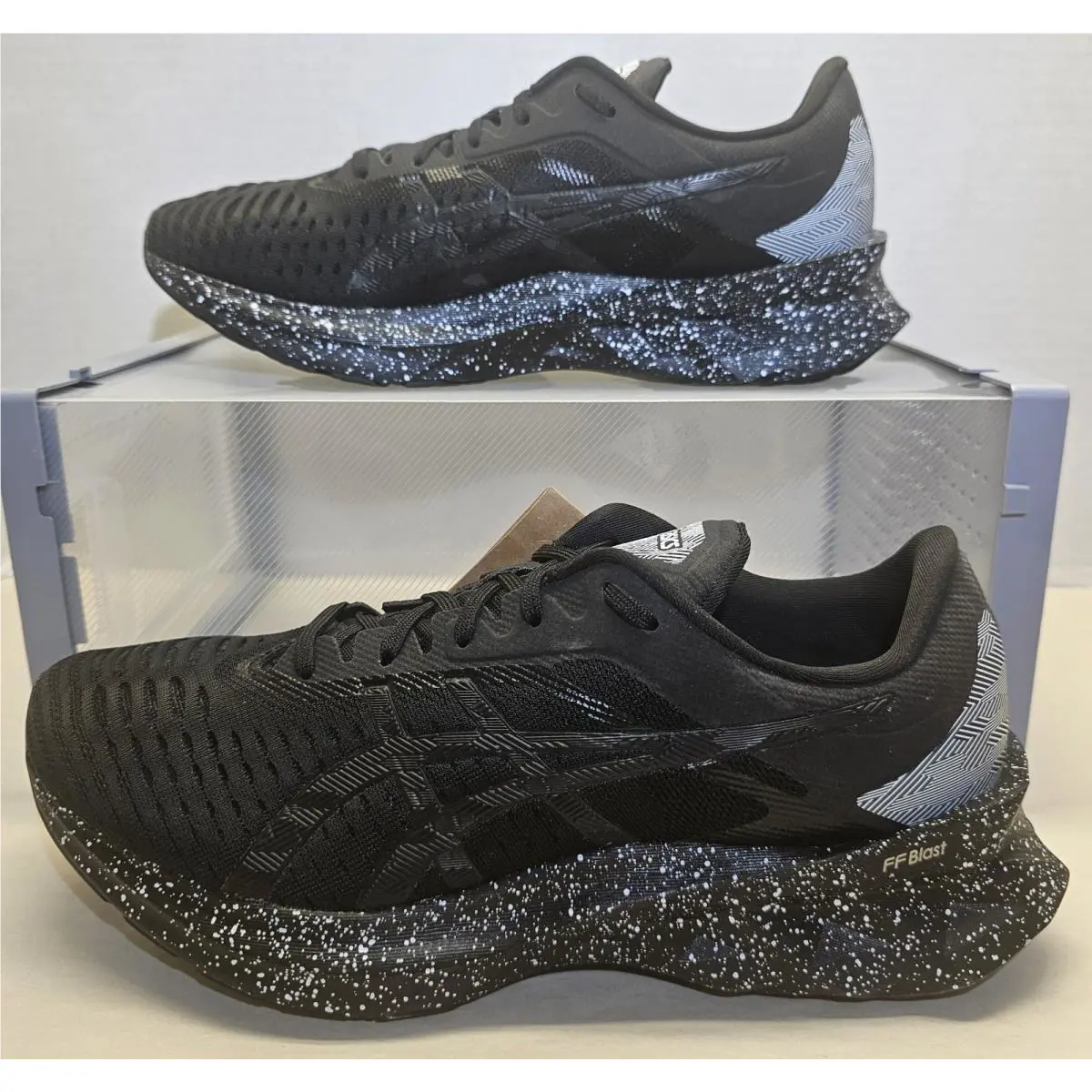 Asics Women`s Novablast Black/black FF Blast Comfort Running Sneakers Size 9.5