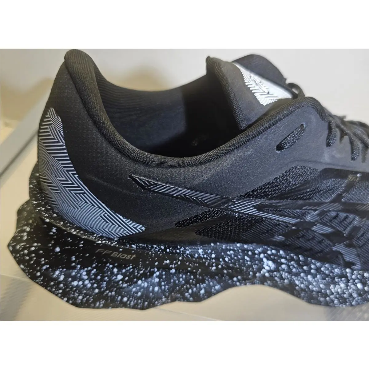 Asics shoes - 1012A987-001 - 1012A987-001 - Black/Black/White Speckled Mid Sole 13