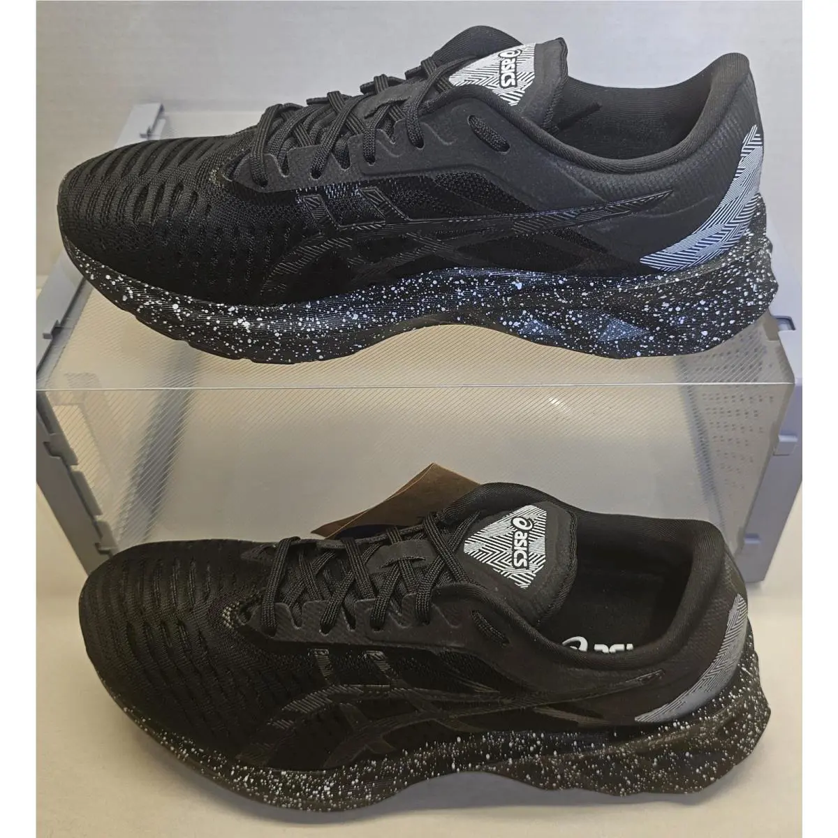 Asics shoes - 1012A987-001 - 1012A987-001 - Black/Black/White Speckled Mid Sole 0