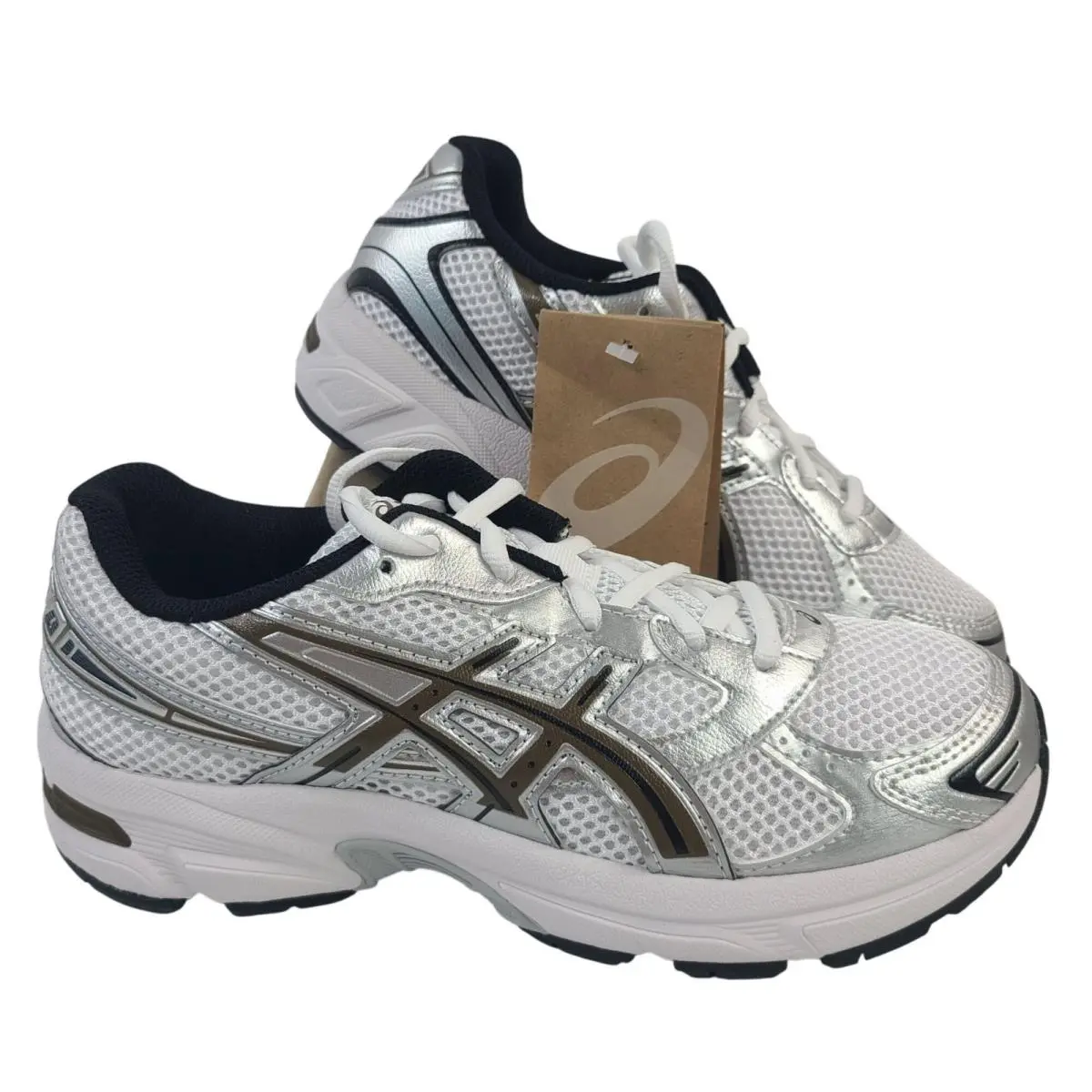 Asics Gel-1130 GS Kids Running Shoes White/clay Canyon Lace-up Size 6