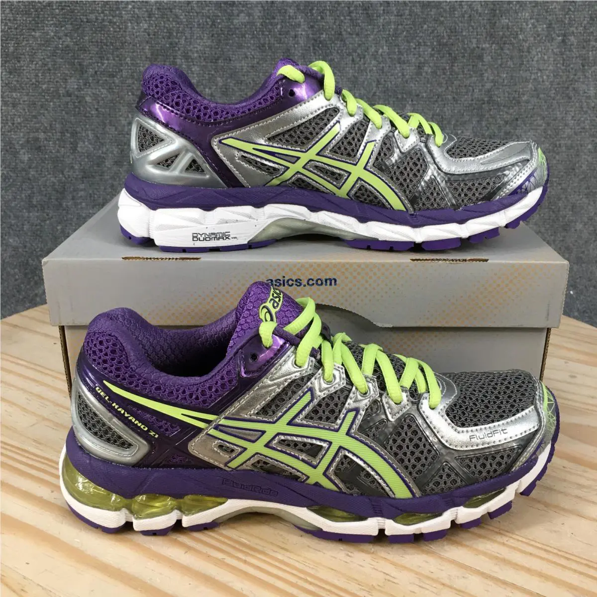 Asics Gel Kayano 21 Shoes Womens 6.5 Running Sneakers T4H7N Multicolor Mesh