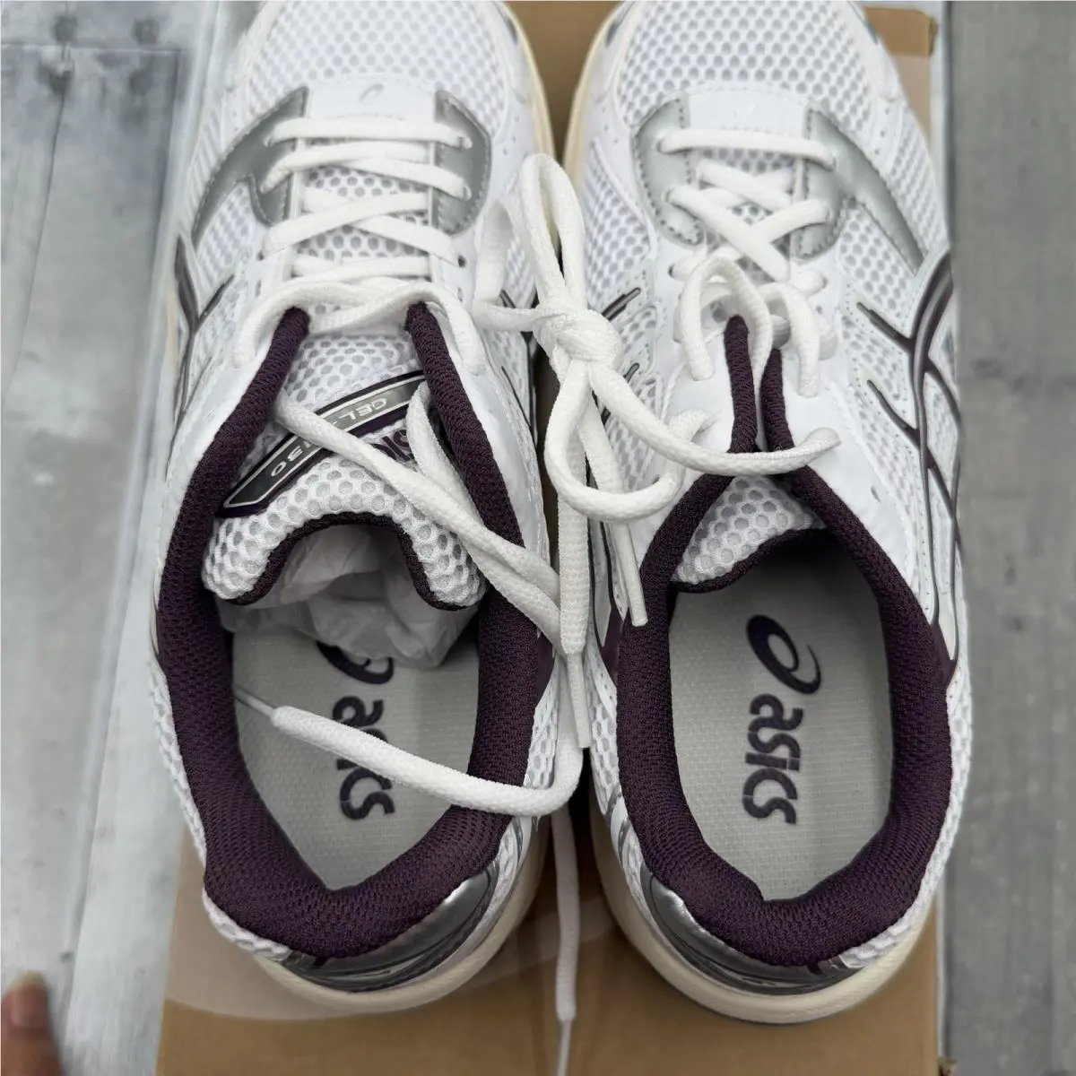 Asics shoes - ASICS GEL-Run - 1202A518 - White / Purple / Silver 4