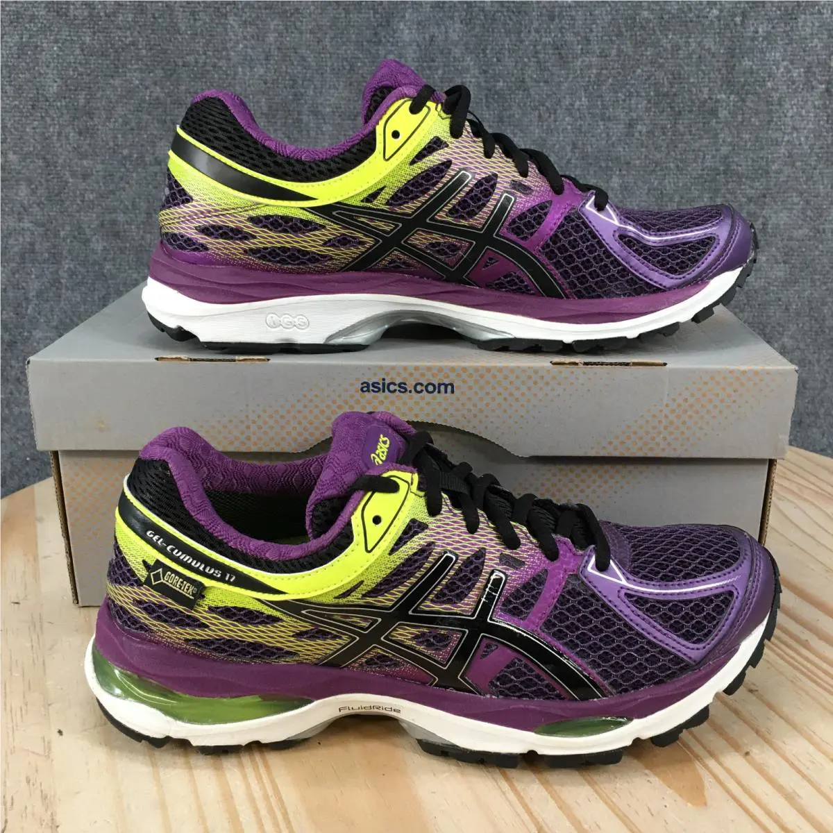 Asics Gel-cumulus 17 Gtx Running Shoes Womens 7.5 Athletic Sneakers Purple