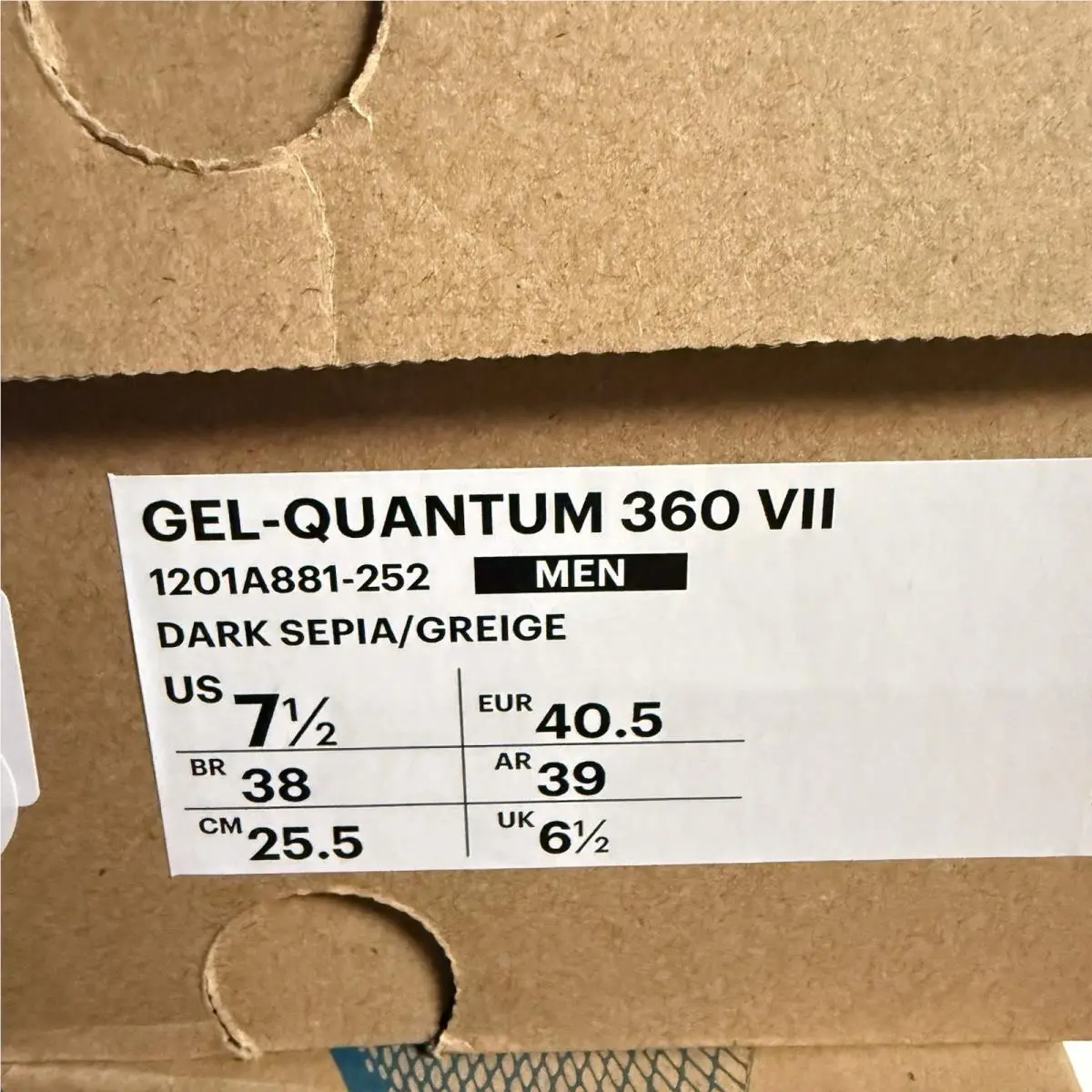 Asics shoes - ASICS GEL-Quantum 360 VII - VII - 1201A881-252 - Brown 10