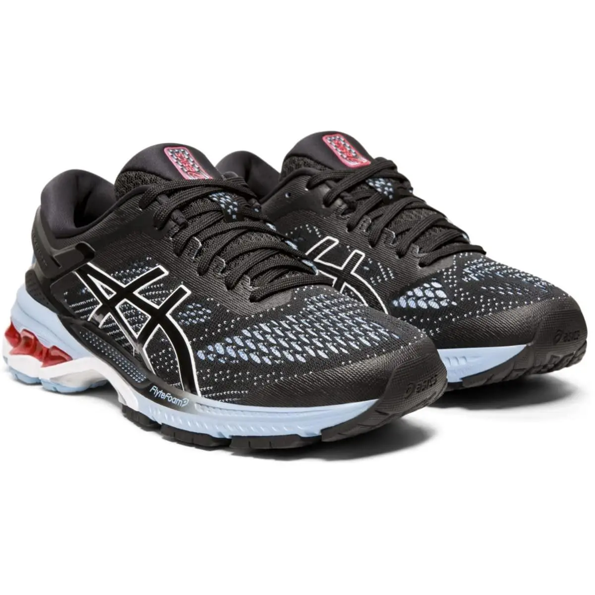 Size 6 - Asics Women`s Gel-kayano 26 Running Shoes Black/heritage Blue