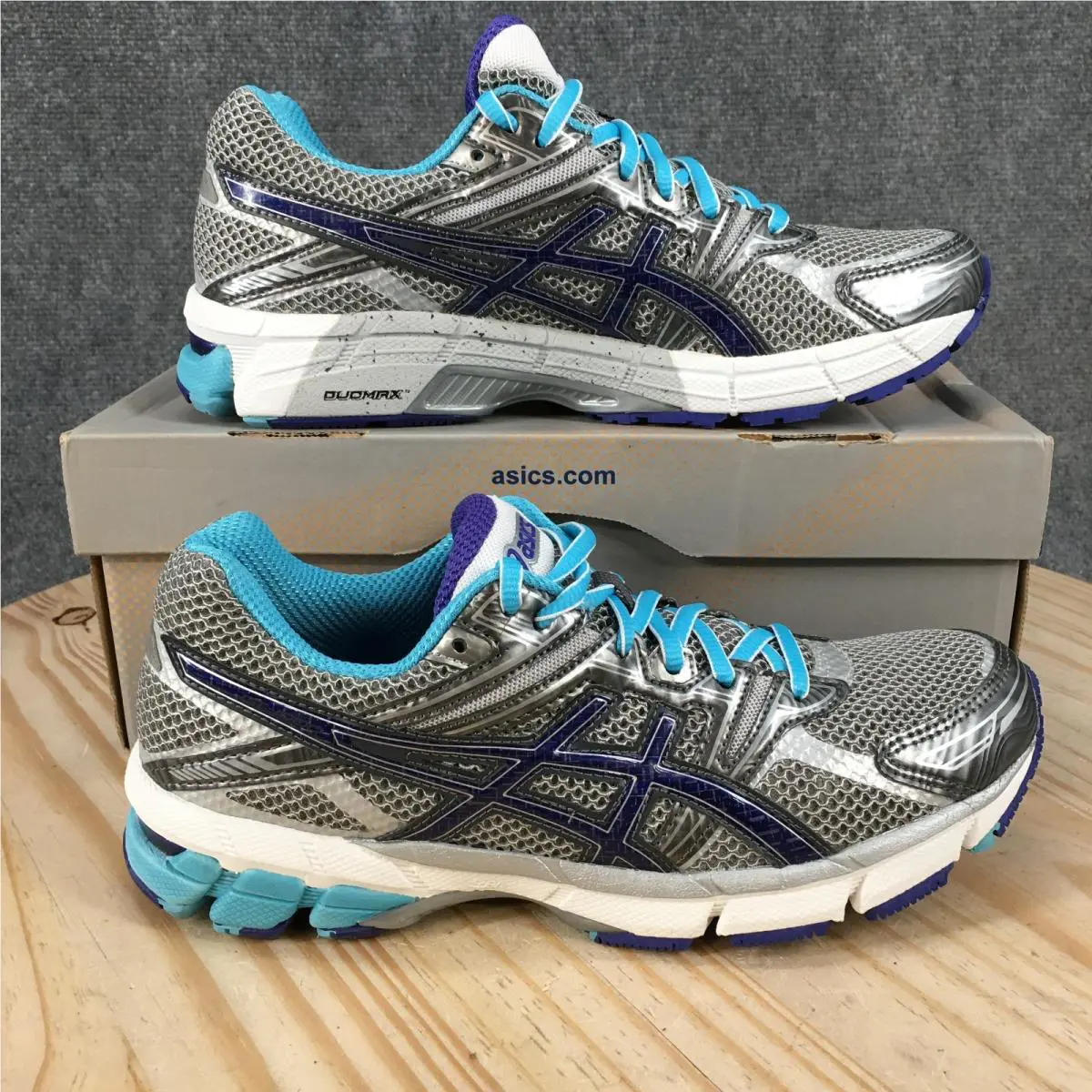 Asics GT-1000 Shoes Womens 8.5 AA Running Sneakers T2L6N Gray Multicolor