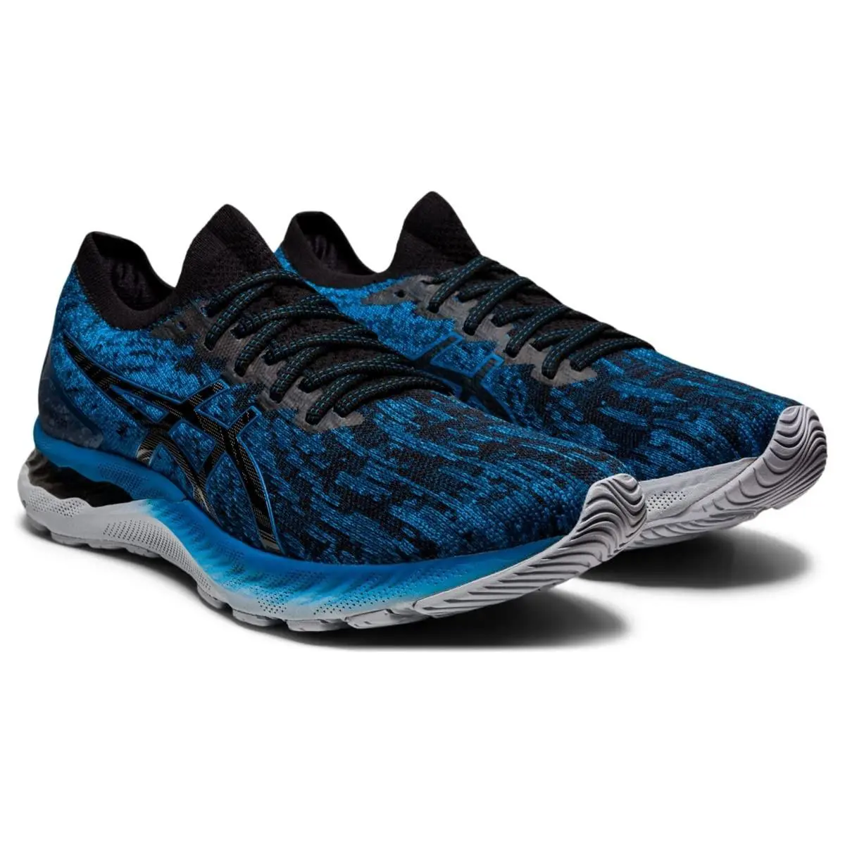 Asics shoes - ASICS Gel-Nimbus 23 Knit - Knit - 1011B008-400 - Reborn Blue/Black 1