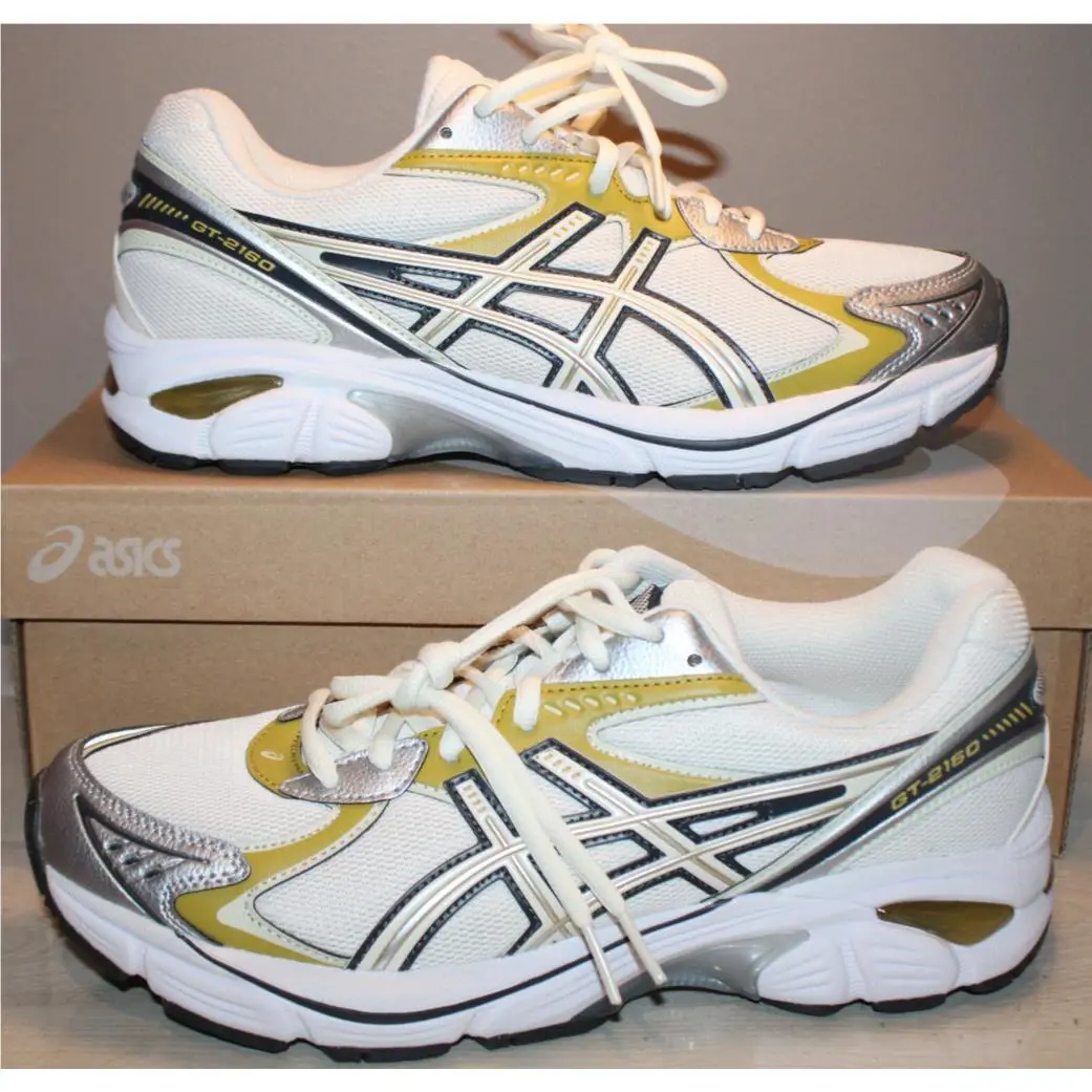 Asics GT-2160 Cream/dark Mustard Men`s Shoes Sneakers Size 9