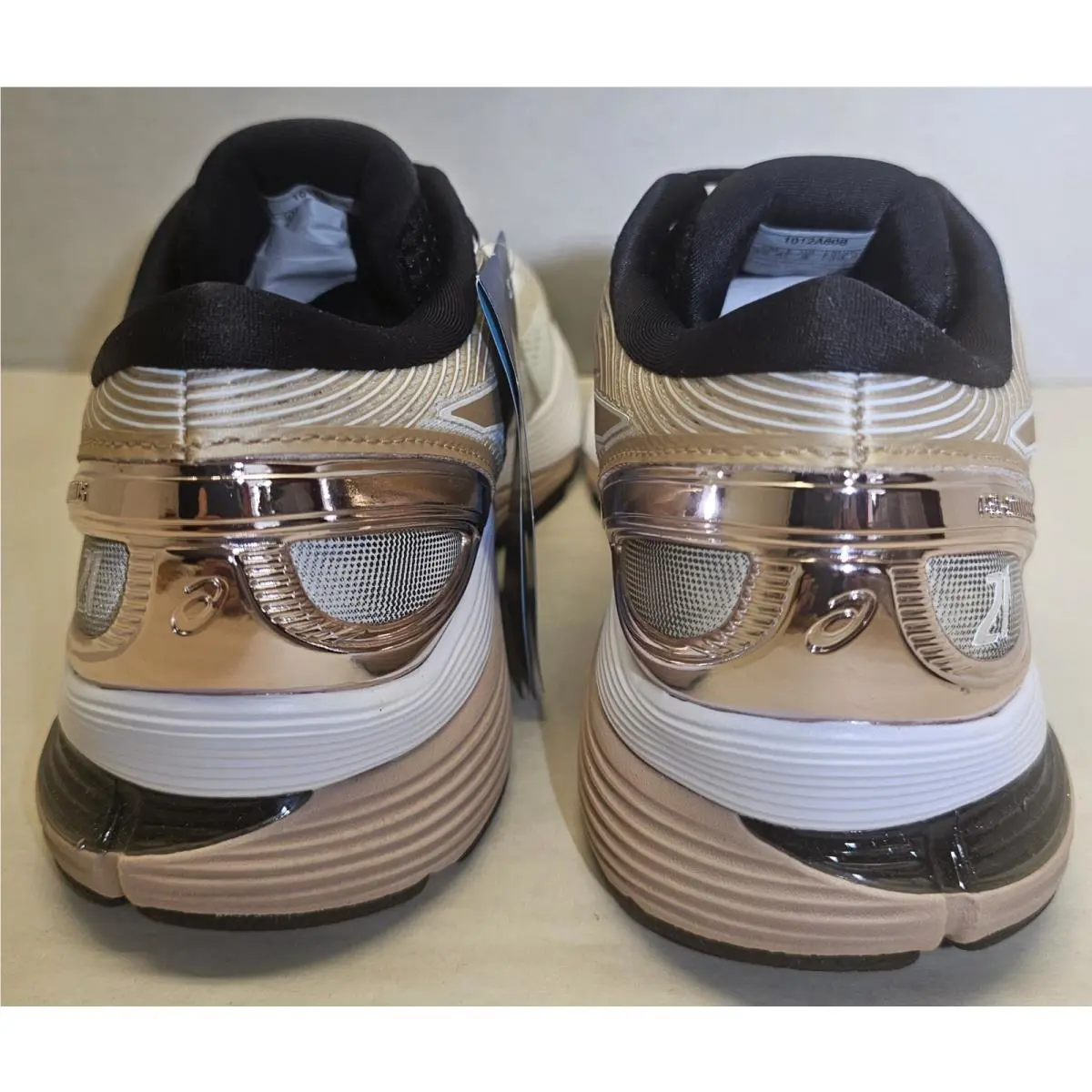 Asics shoes - ASICS GEL-NIMBUS 21 PLATINUM - PLATINUM - 1012A608-100 - White/Frosted Almond/Black 10