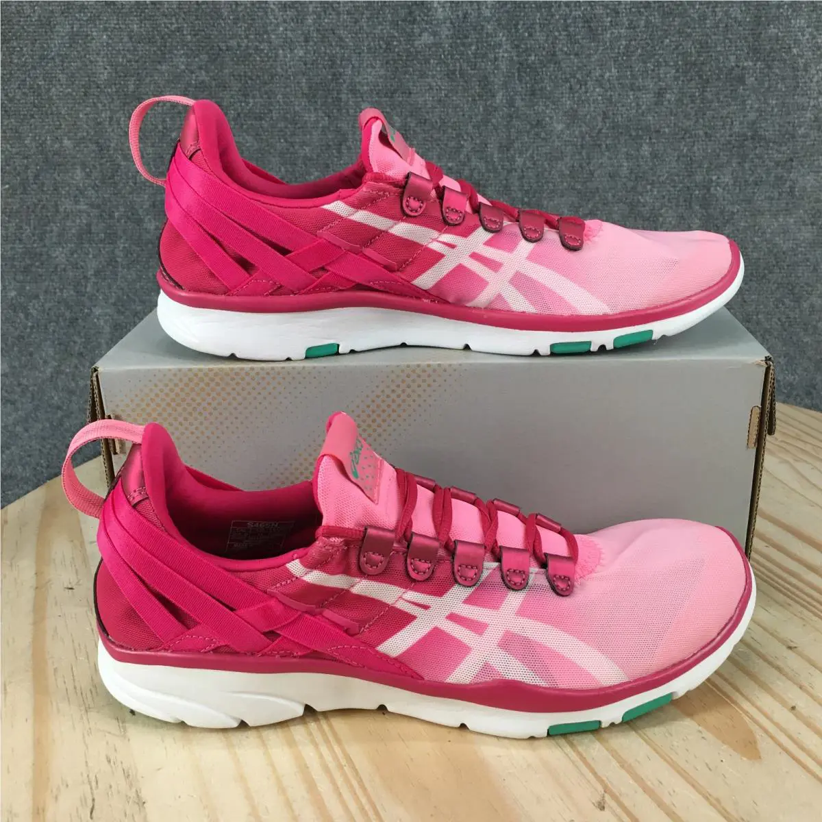 Asics Gel-fit Sana 2 Training Shoes Womens 8 Athletic Sneakers Lace Up Pink