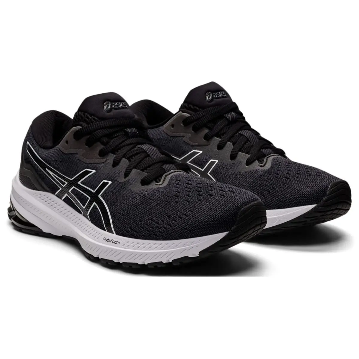 Asics GT-1000 11 Women`s Running Shoes Black/white 1012B196-001 Size 8.5 Wide