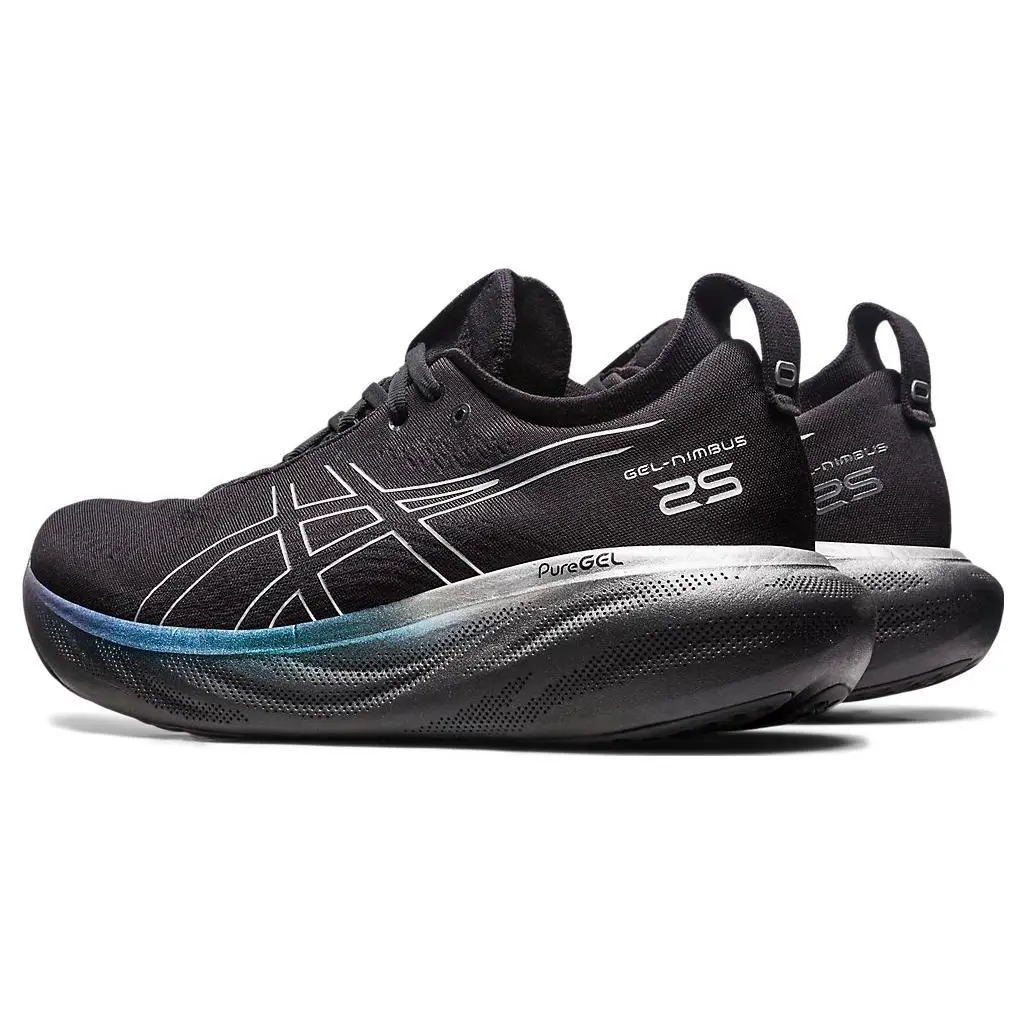 Asics shoes - ASICS GEL-Nimbus 25 Platinum - Platinum - 1012B435-001 - Black 2