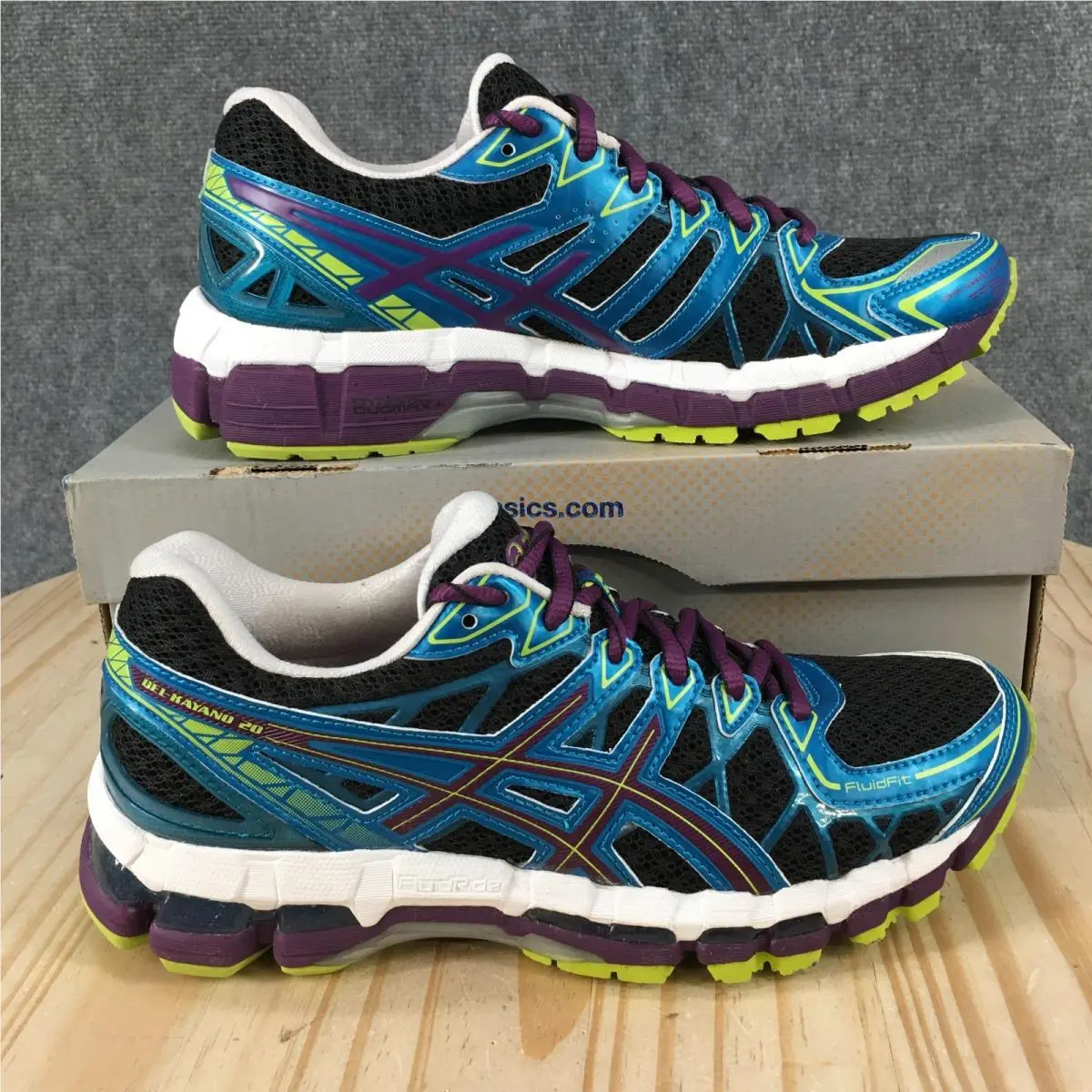 Asics Gel-kayano 20 Running Shoes Womens 7 2A Lace Up Sneakers Multicolor