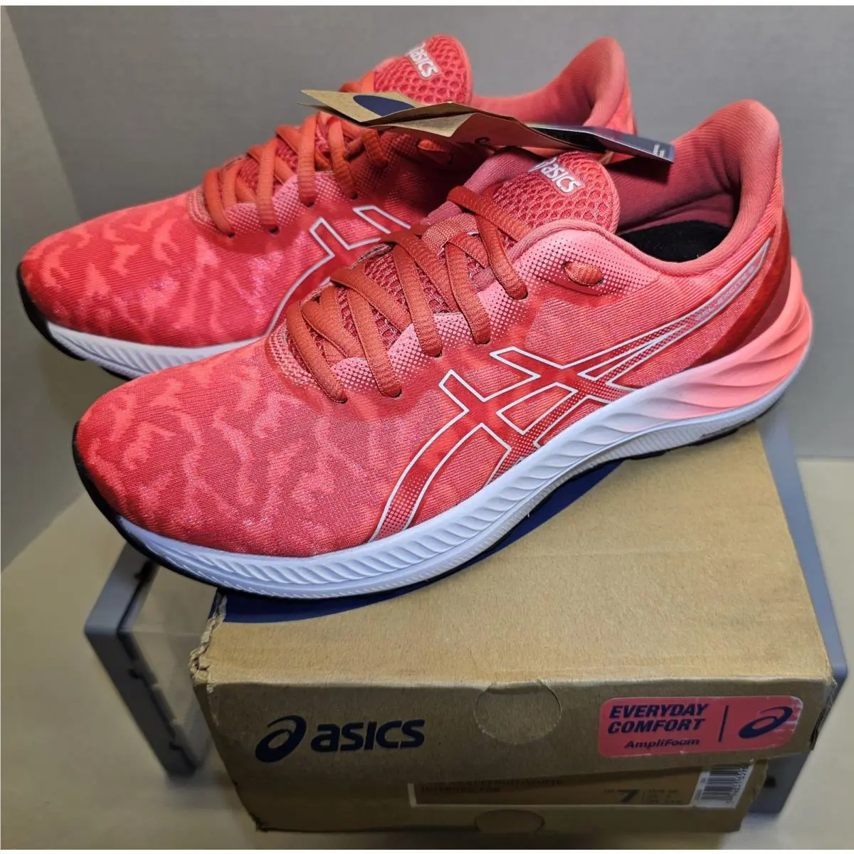 Asics shoes - GEL-EXCITE 8 TWIST - TWIST - 1012B085-706 - Pink Grapefruit/White 1