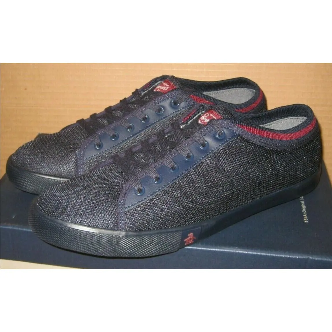 Original Penguin Damon Sneaker Size 11.5 Navy/red OP100877M-428