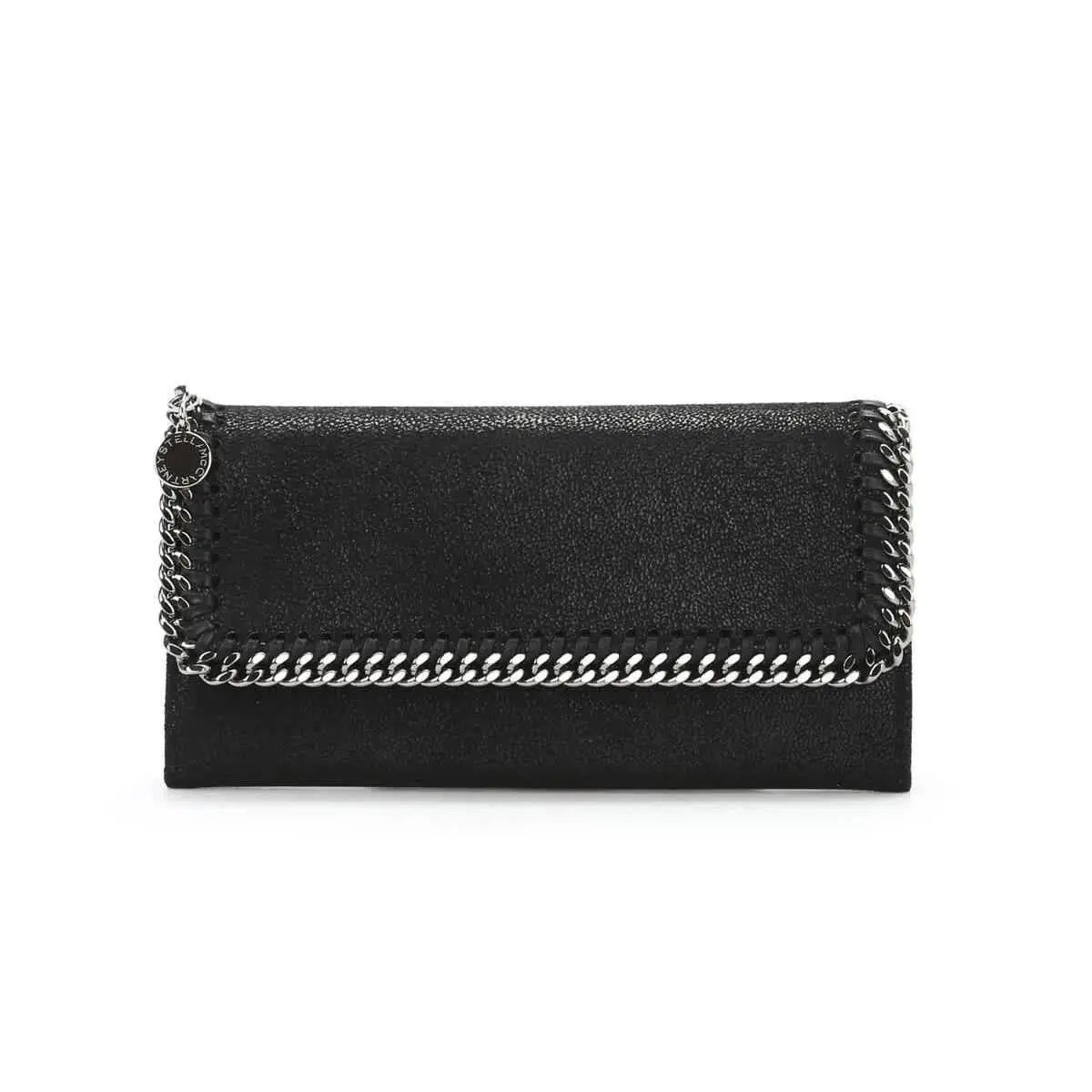 Stella Mccartney Falabella Continental Wallet- Black 430999W91321000