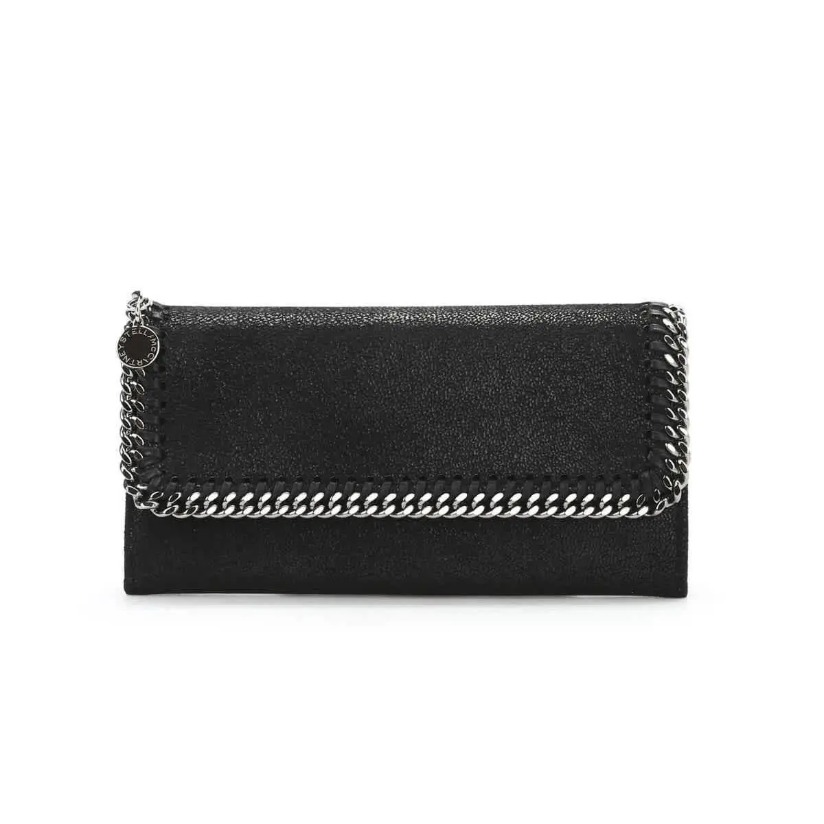 Stella Mccartney Falabella Continental Wallet- Black 430999W91321000
