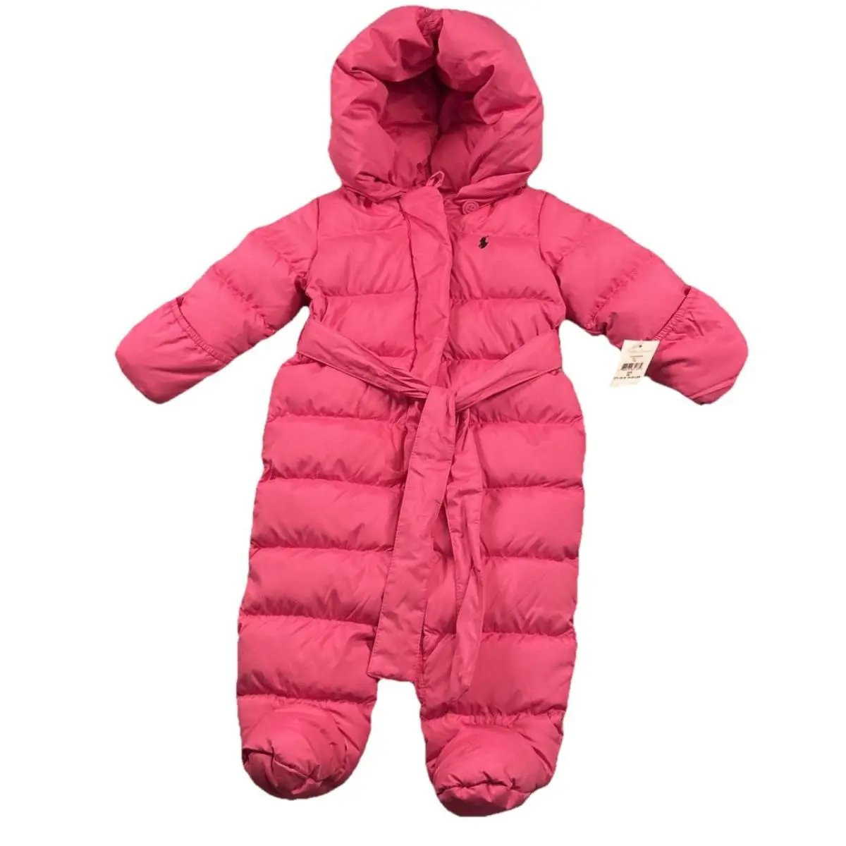 Polo Ralph Lauren Down Bunting Size 9M Girls Infant Water Repellent Hood