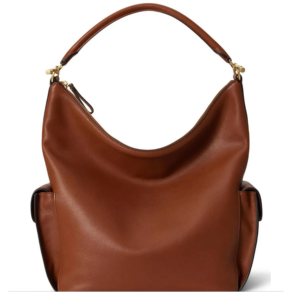 Ralph Lauren Nappa Leather Large Blaike Shoulder Bag