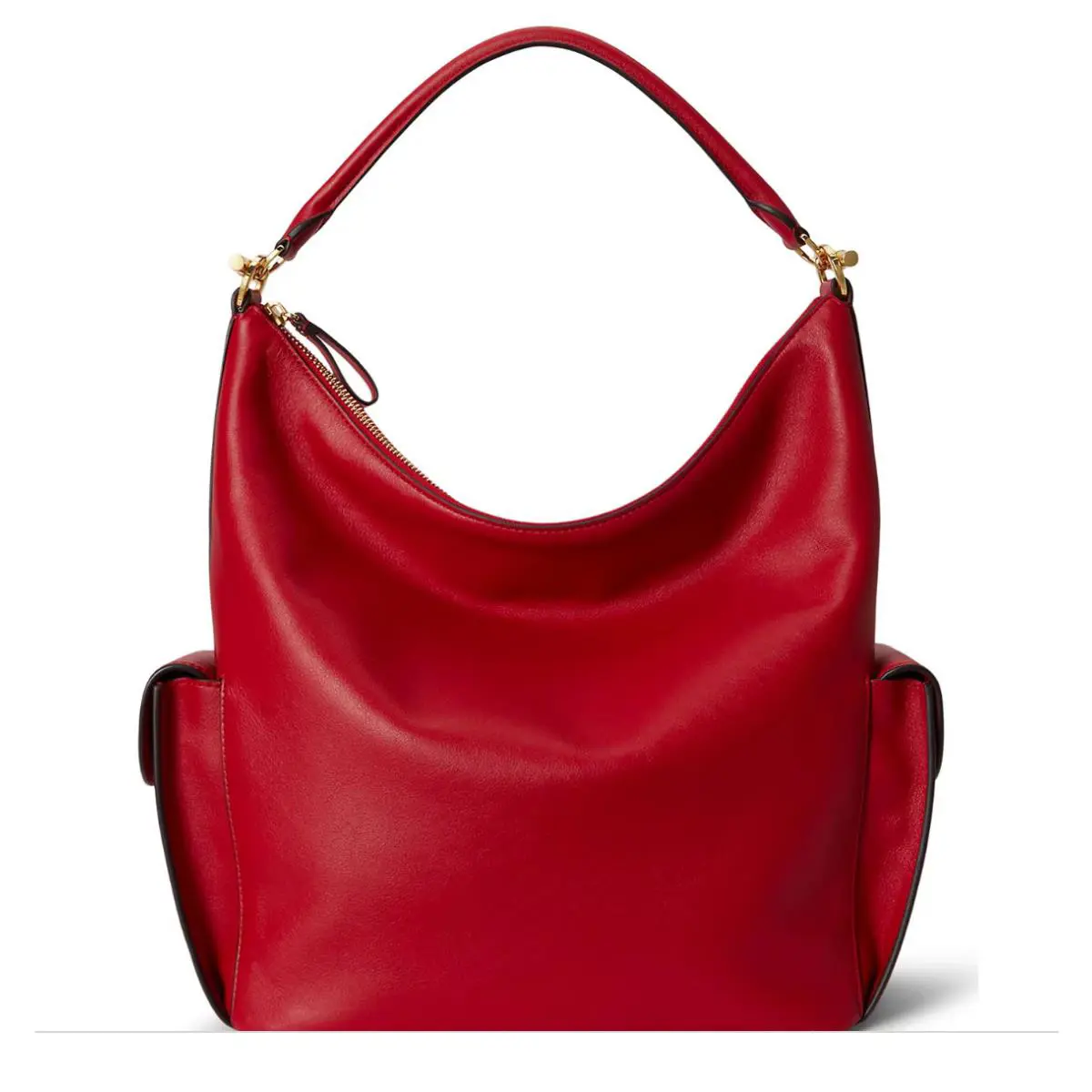 Ralph Lauren Nappa Leather Large Blaike Shoulder Bag
