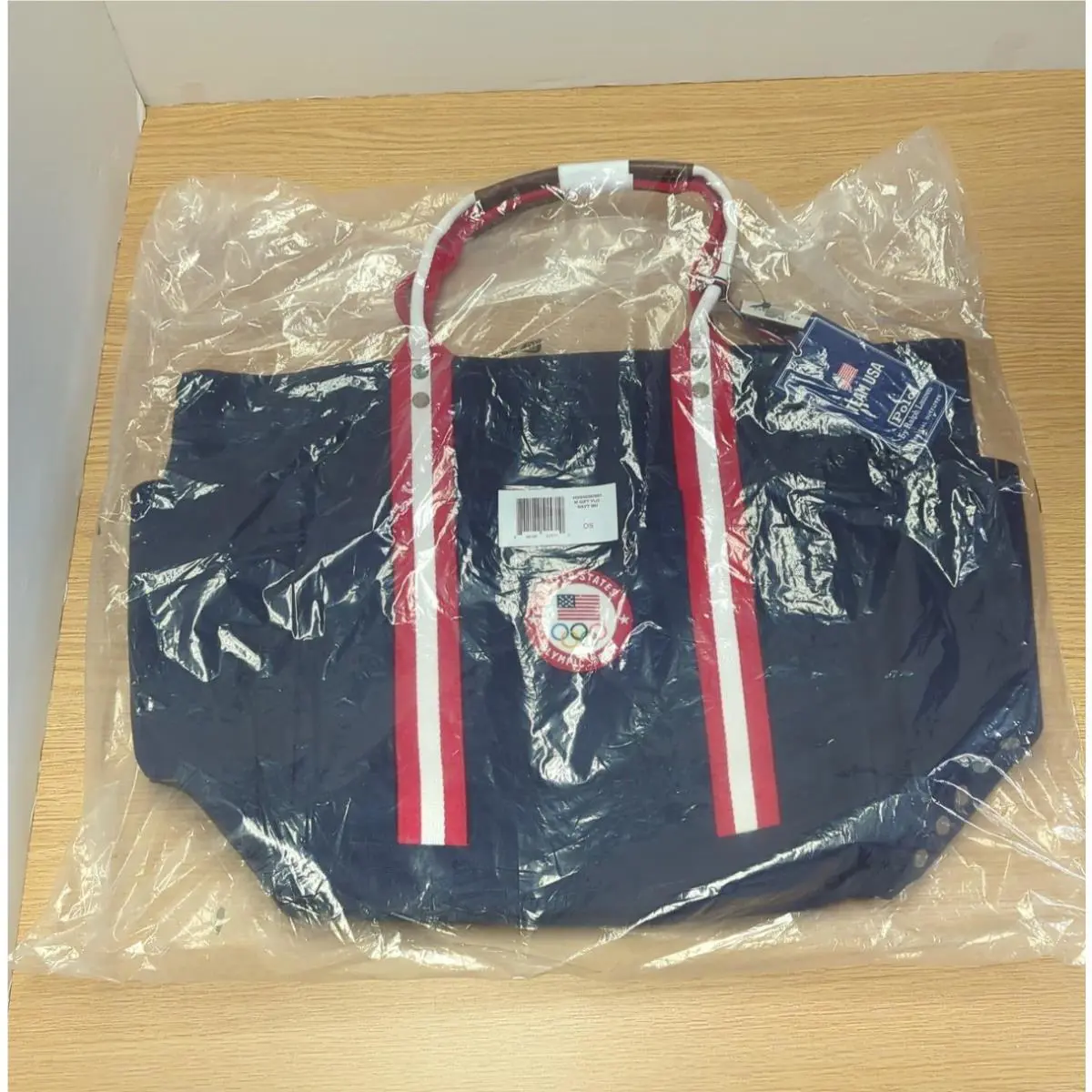 Polo Ralph Lauren Team Usa 2024 Summer Olympics Patch Tote Bag Navy Blue