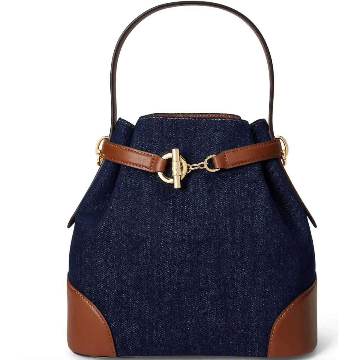 Ralph Lauren Small Denim Blaike Bucket Bag Vayra Wash