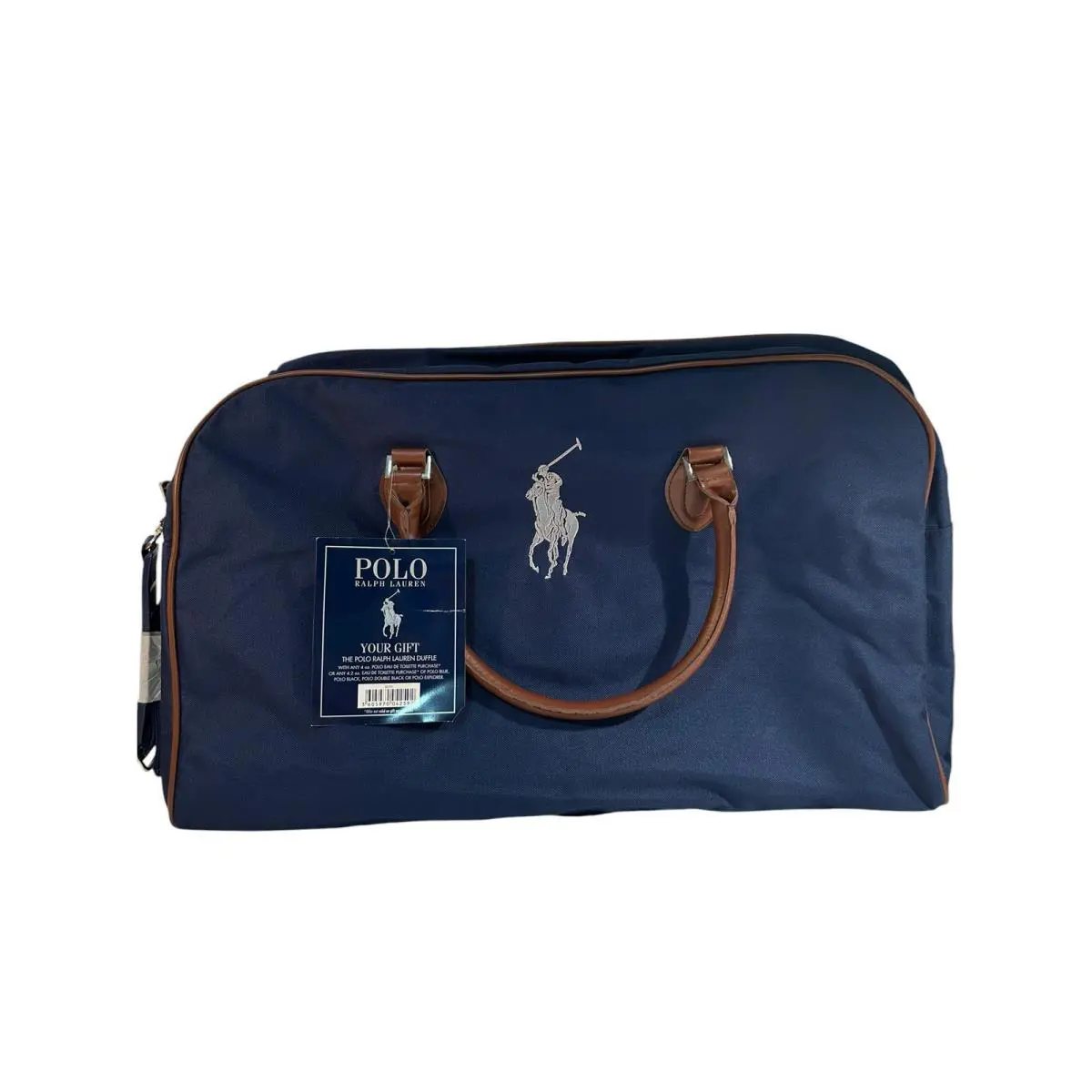 Polo Ralph Lauren Duffle Bag Navy Blue Canvas Weekender
