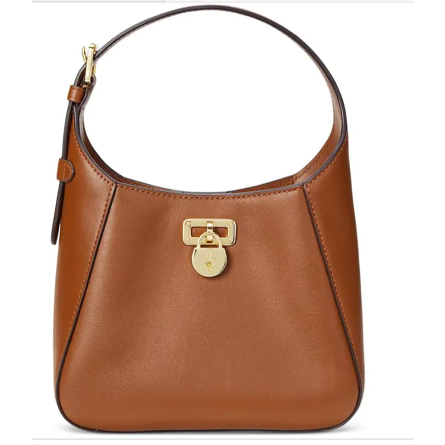 Ralph Lauren Mini Leather Tanner Shoulder Bag Lauren Tan