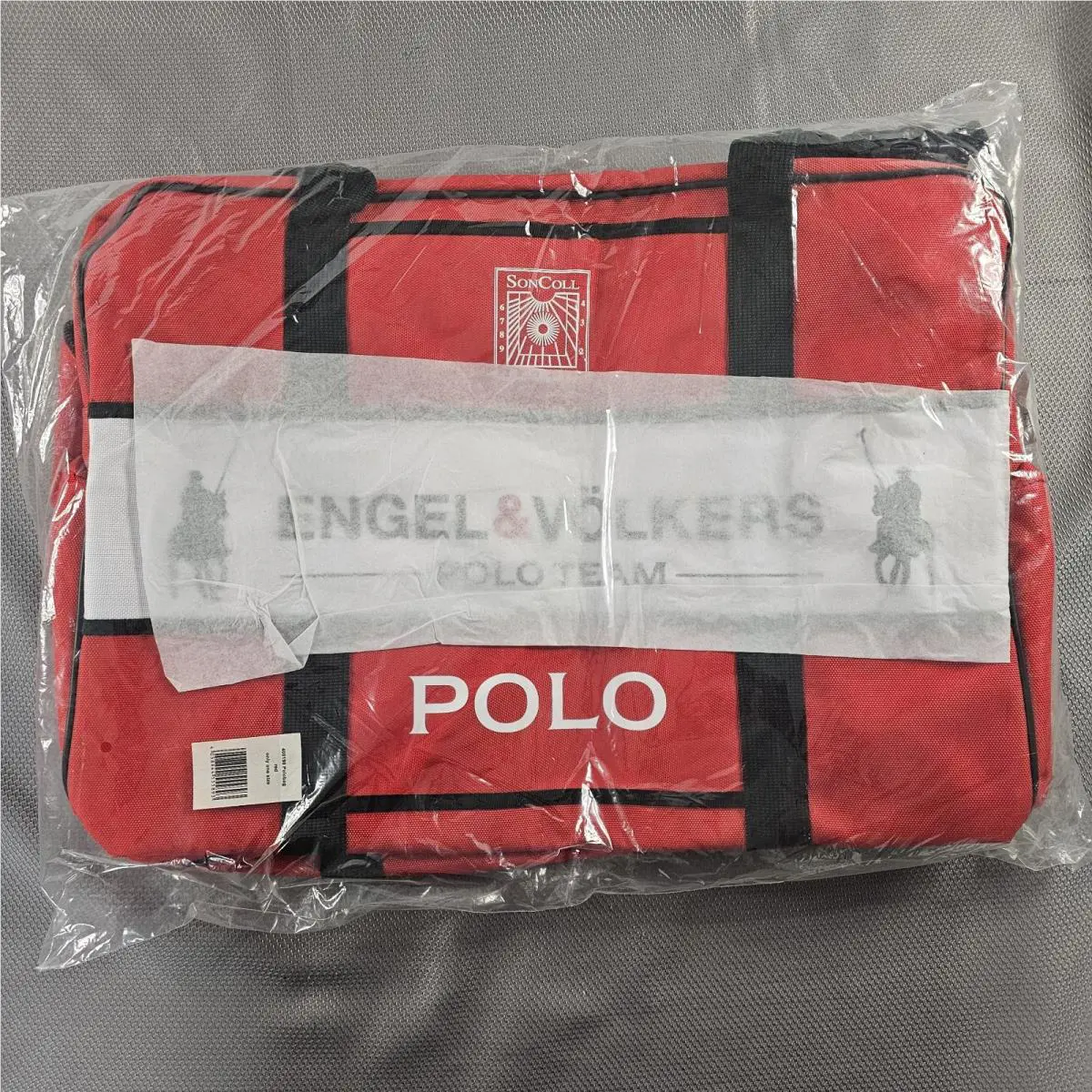 Ralph Lauren Engel Volkers Polo Team XL Red Duffle Carry On Gym Bag 24 × 15 × 10 Read⬇