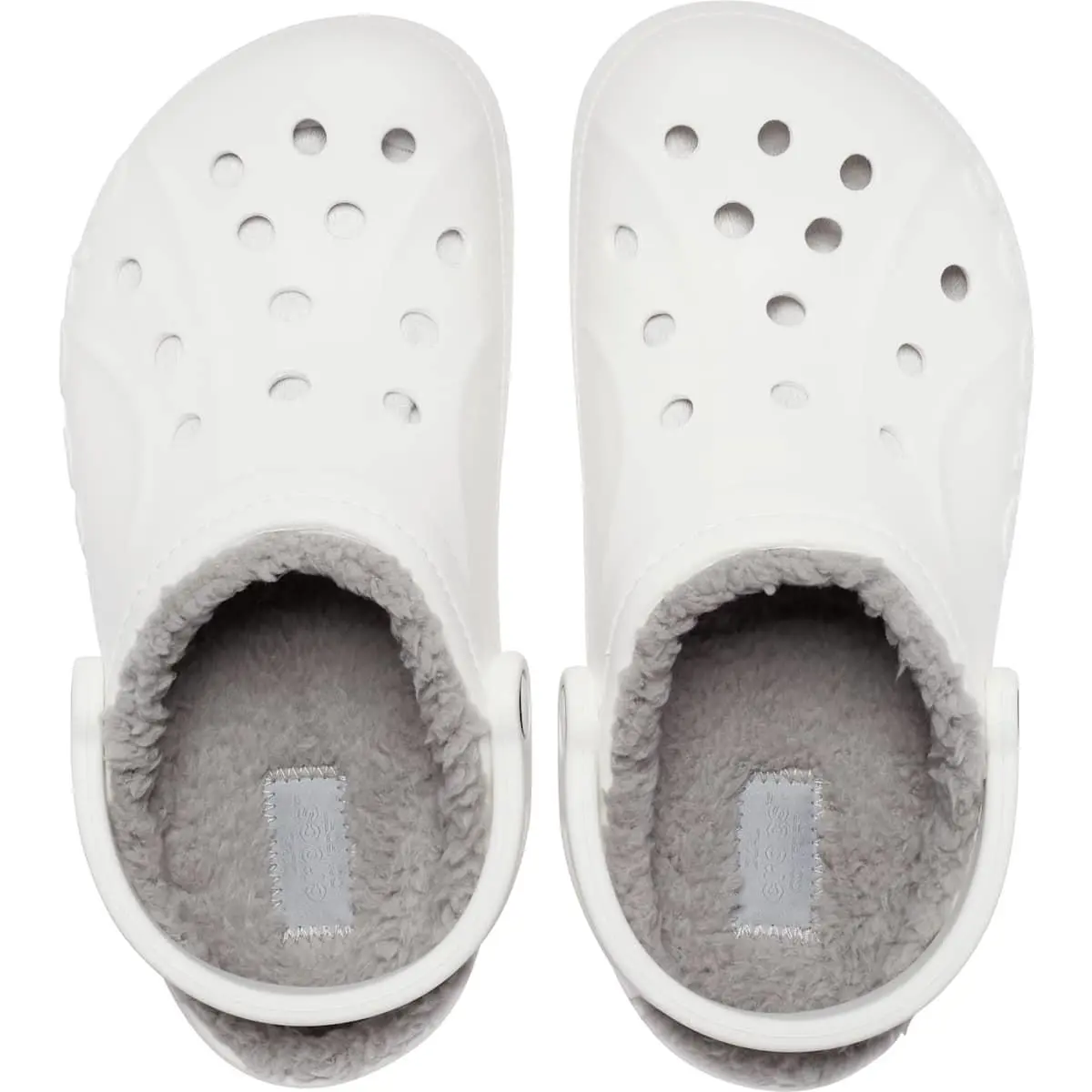 Crocs shoes - Crocs Baya Lined Clog - Baya Lined Clog - White - White/Light Gray 1