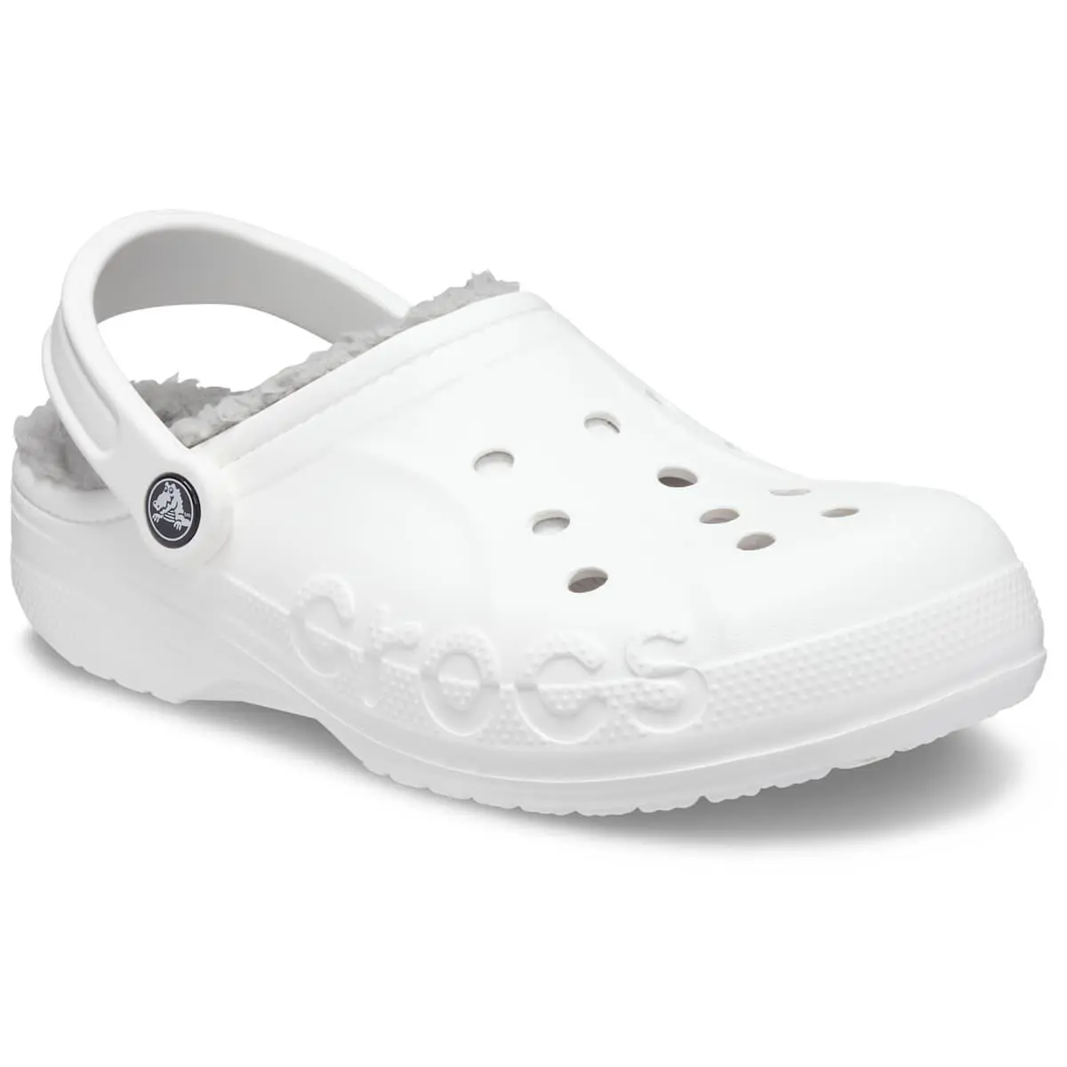 Crocs shoes - Crocs Baya Lined Clog - Baya Lined Clog - White - White/Light Gray 3