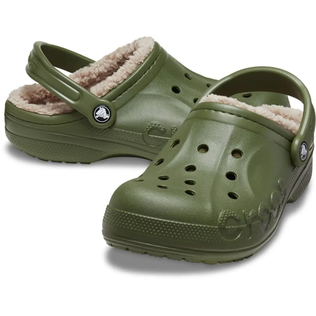 Crocs shoes - Crocs Baya Lined Clog - Baya Lined Clog - White - White/Light Gray 18