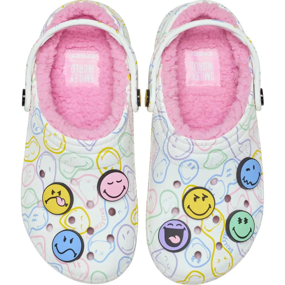 Crocs shoes - Crocs Smiley Classic Lined 211696-90H - 211696-90H - White 8