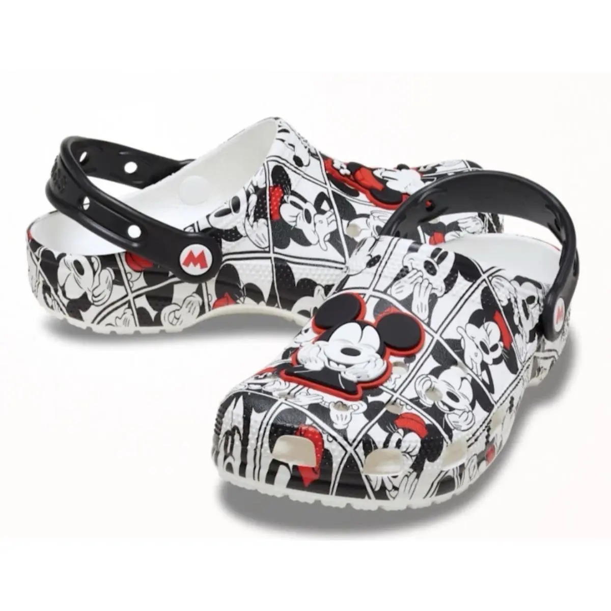 Crocs Men and Women`s Mickey and Minnie Classic Clog Multi 211483-90H M7/W9