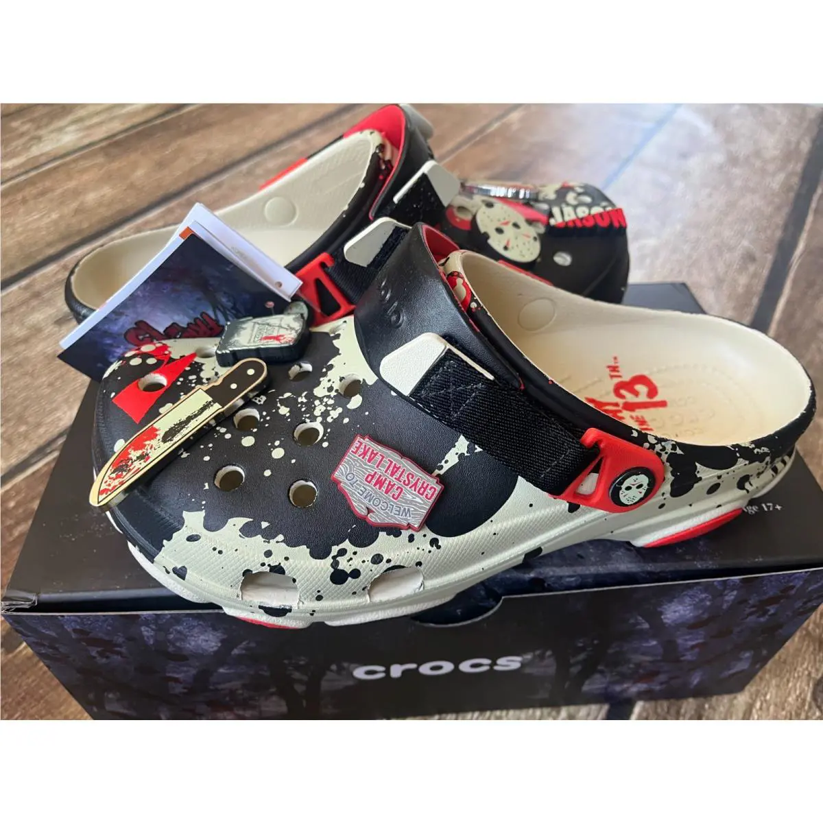 Crocs Friday The 13TH Jason Vorhees All Terrain Limited Edition Mens 8 Box