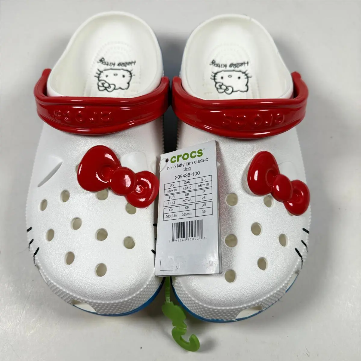 Crocs Adult Hello Kitty I AM Classic Clogs Womens 10 209438-100