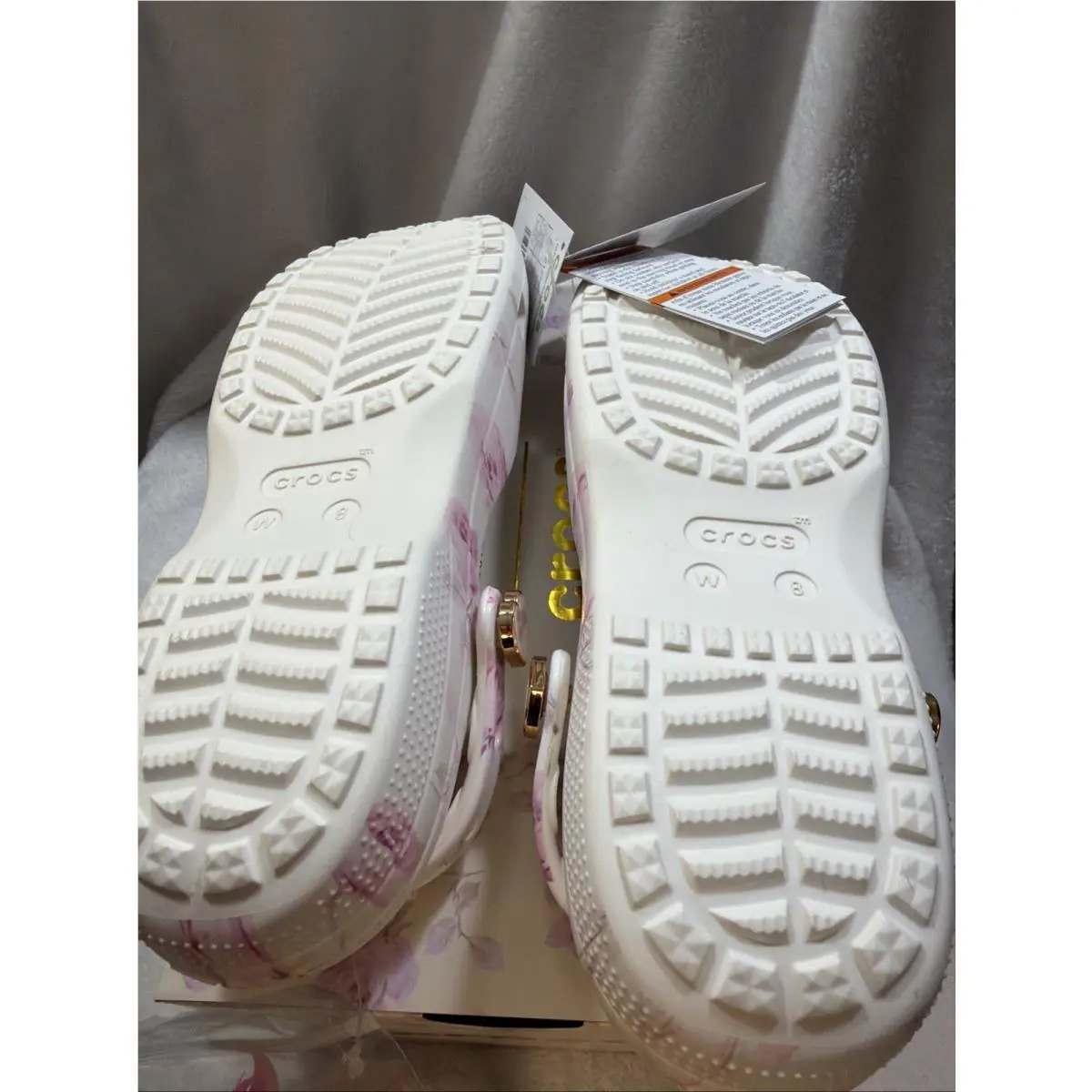 Crocs shoes - LoveShackFancy x Crocs - LoveShackFancy - White, Pink 10
