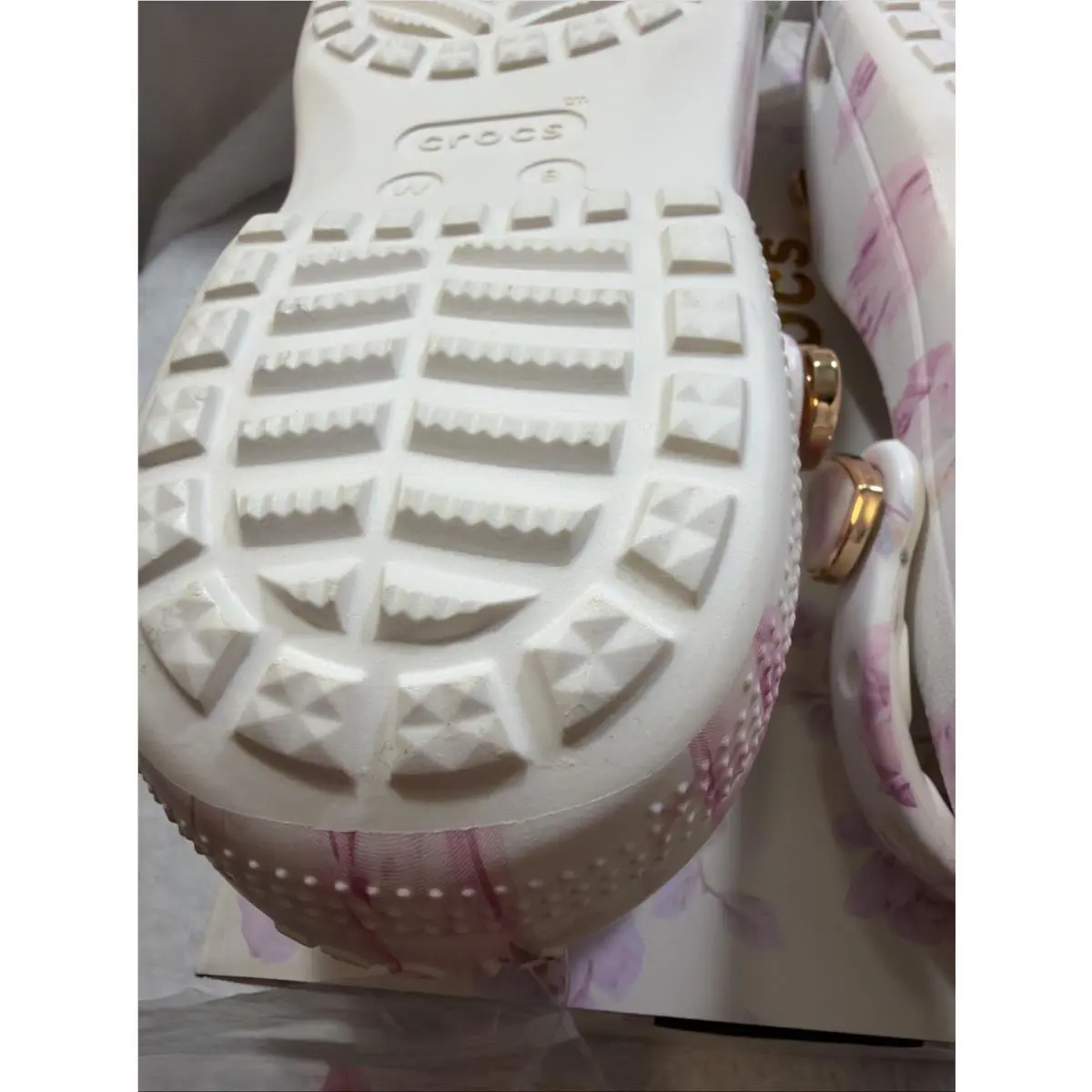 Crocs shoes - LoveShackFancy x Crocs - LoveShackFancy - White, Pink 14