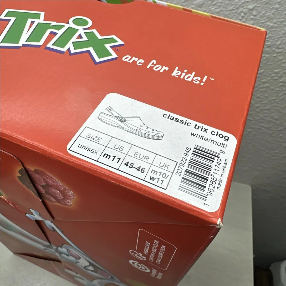 Crocs shoes - Crocs Trix Cereal Tie Dye - 207922-94S - Multicolor (UPC: 0196265117499) 3