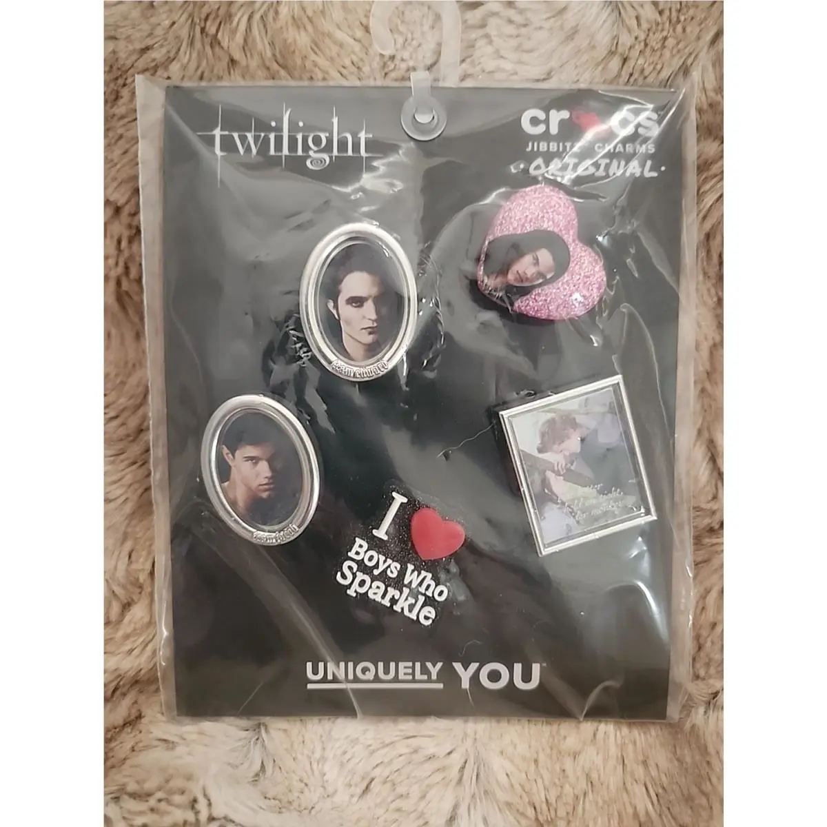 Crocs Twilight Saga 5-Pack Jibbitz Shoe Charms Bella Edward Jacob