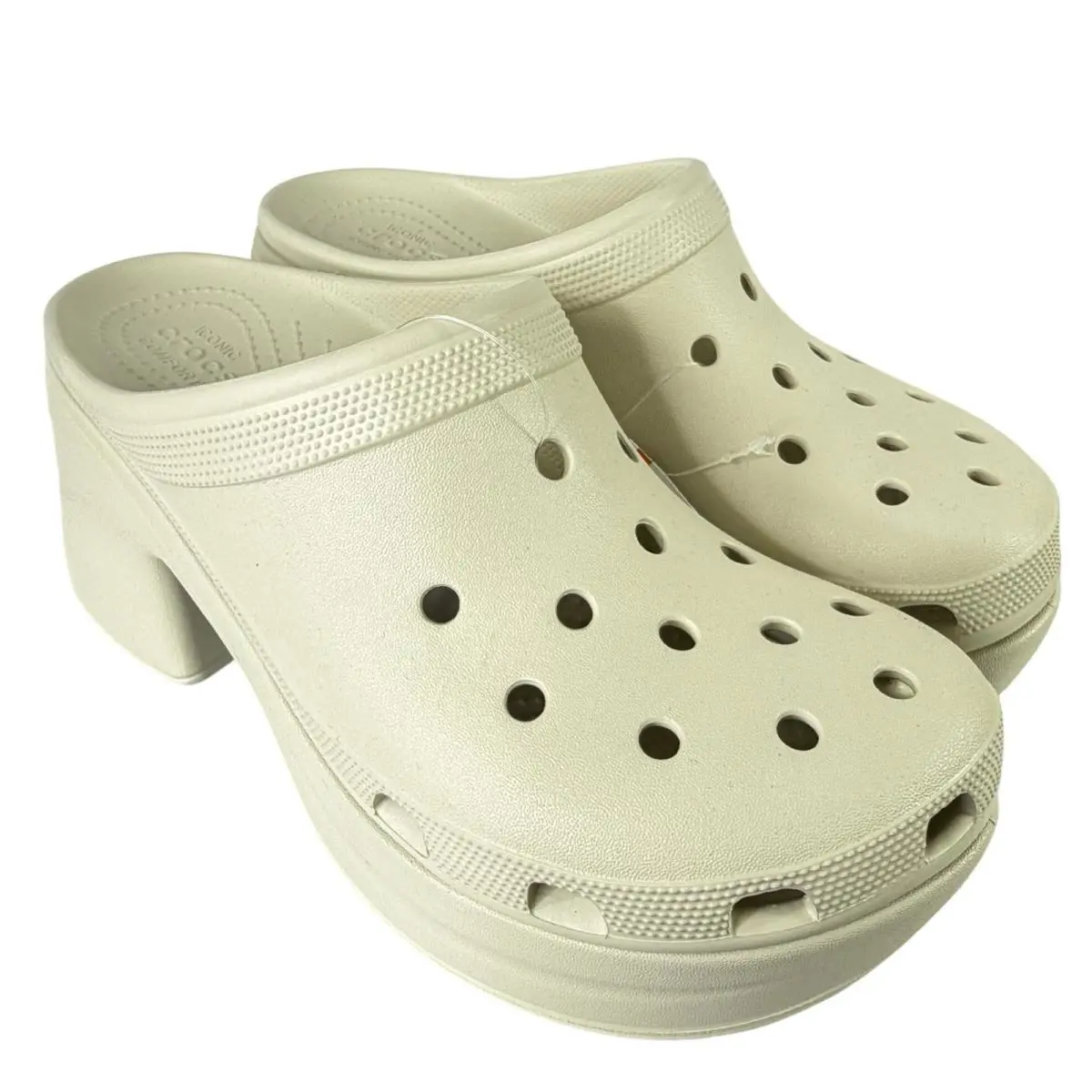 Crocs Siren Platform Clog Heeled Sandal Unisex W12 M10 Chunky 3.6 Heel Y2k
