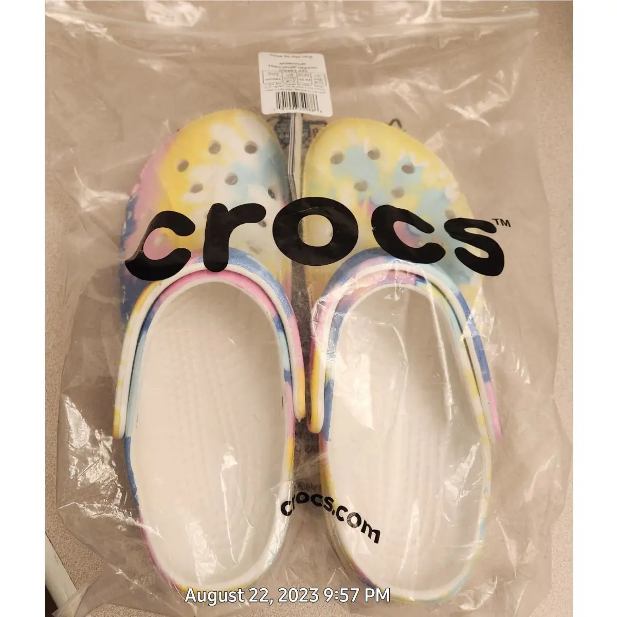 Crocs shoes - Crocs Classic Graphic - Classic Graphic - White Multicolor (UPC: 191448412866) 5