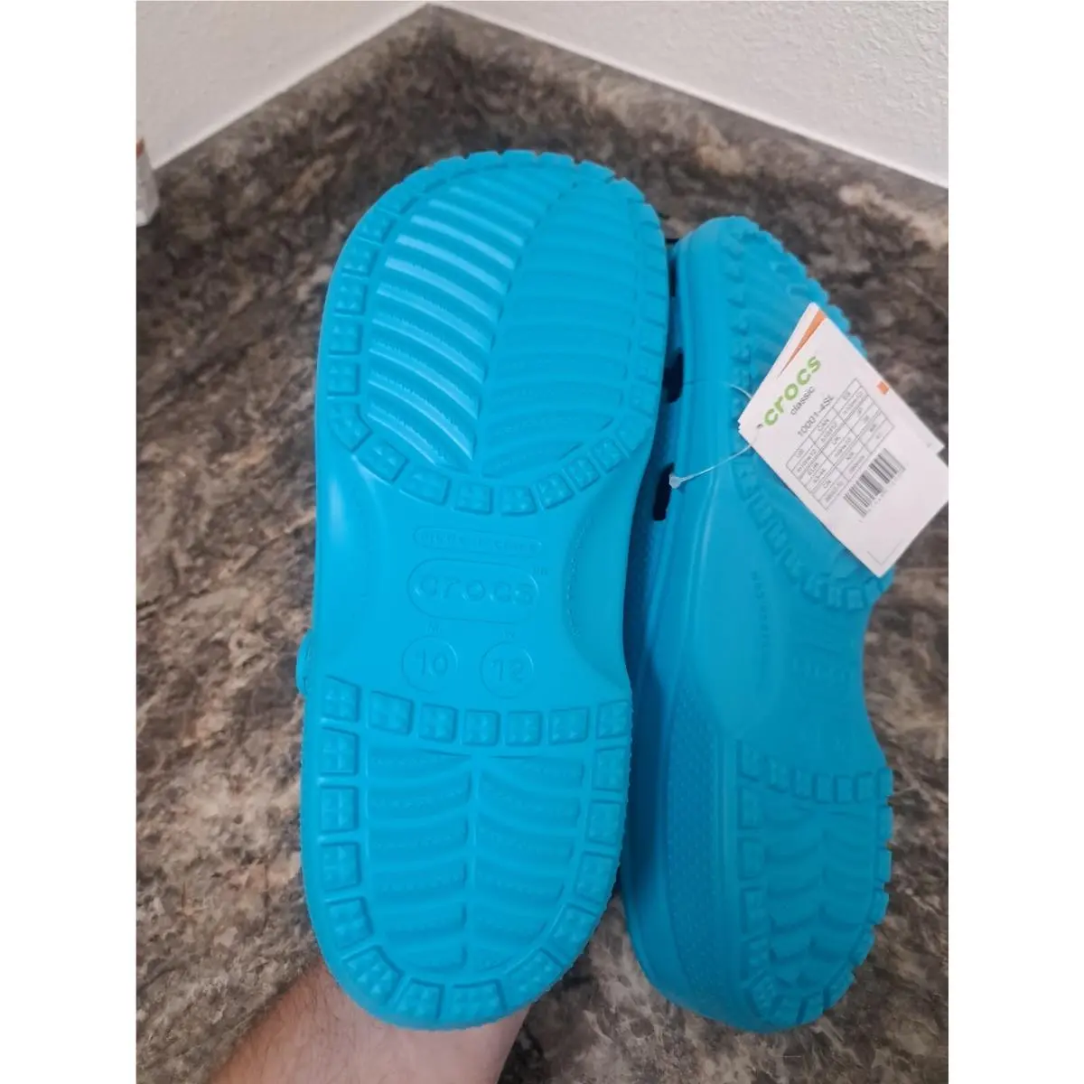 Crocs shoes - Crocs Classic - Classic - DIGITAL AQUA (UPC: 0191448650947) 5