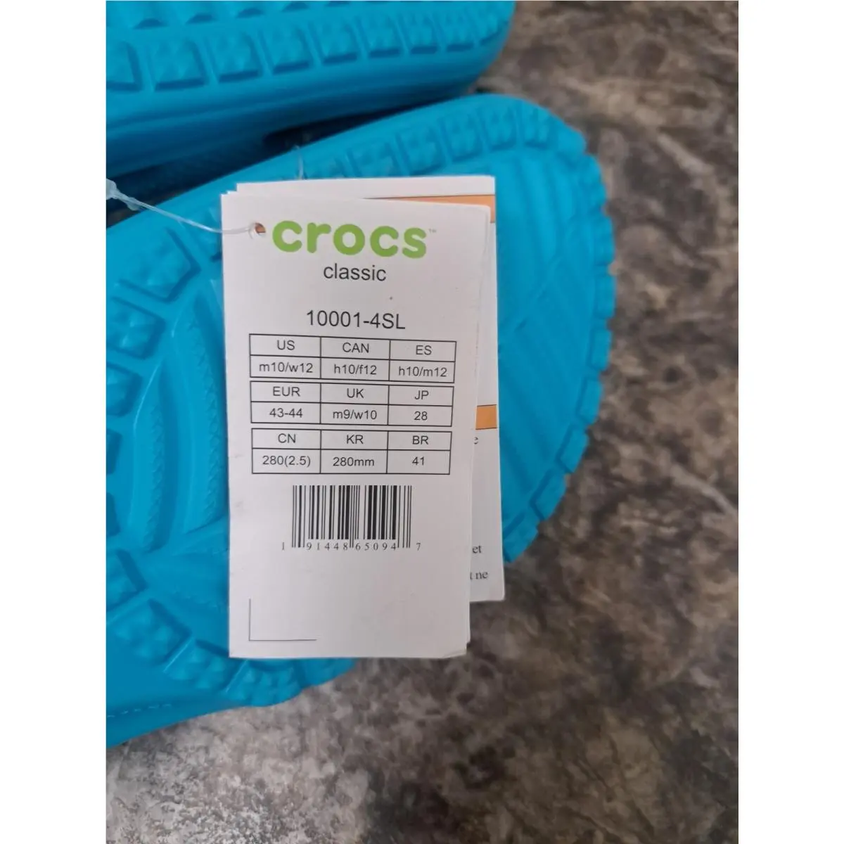 Crocs shoes - Crocs Classic - Classic - DIGITAL AQUA (UPC: 0191448650947) 6