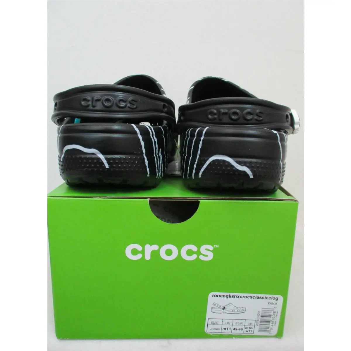 Crocs shoes - CROCS RON ENGLISH Party Animal - Black (UPC: 191448852686) 4