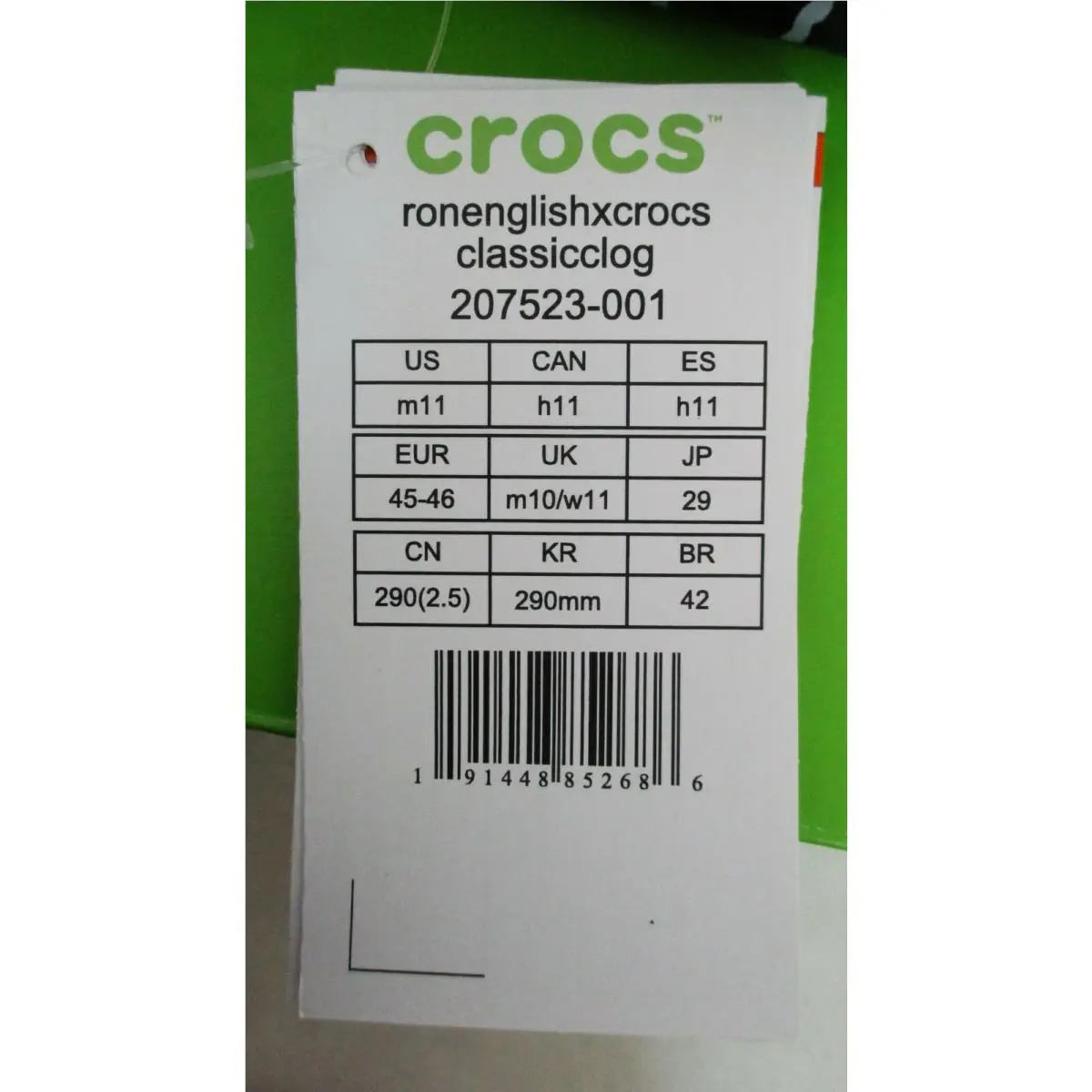 Crocs shoes - CROCS RON ENGLISH Party Animal - Black (UPC: 191448852686) 8