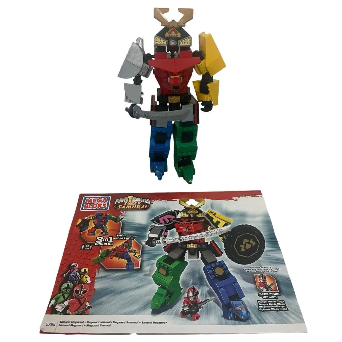 Power Rangers Samurai Megazord Mega Bloks Super Sentai Minifigures Shinkenger US