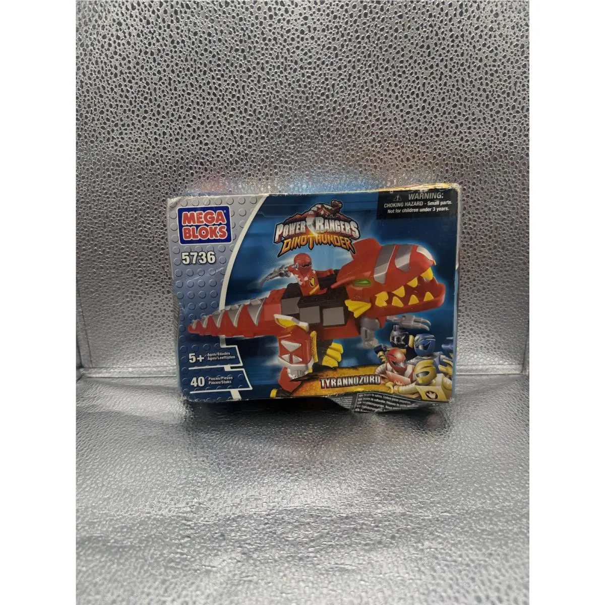 Vtg Mega Bloks Power Rangers Dinothunder Tyrannozord 5736 Nos 40 Pieces